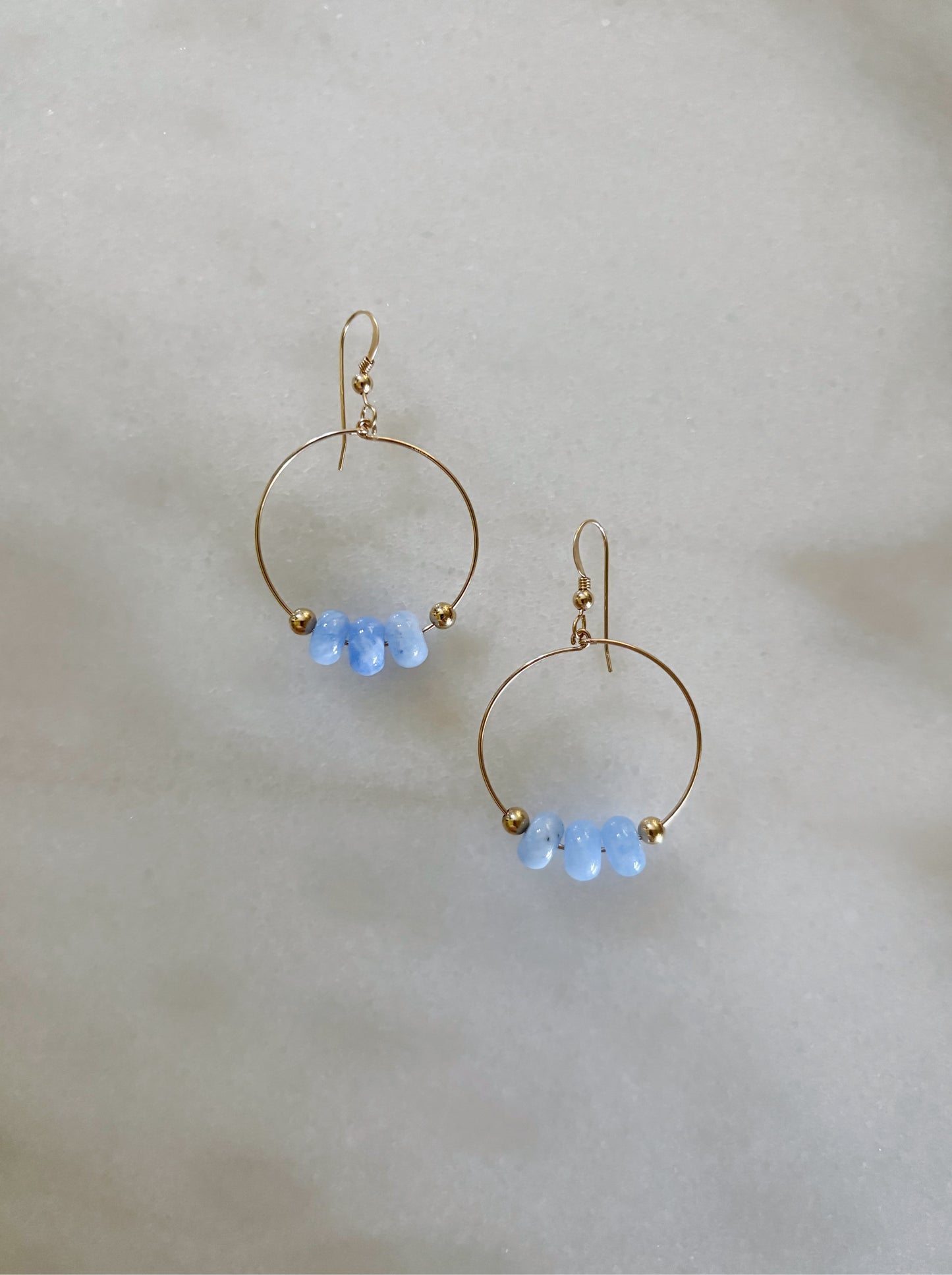 Periwinkle Jade Earrings