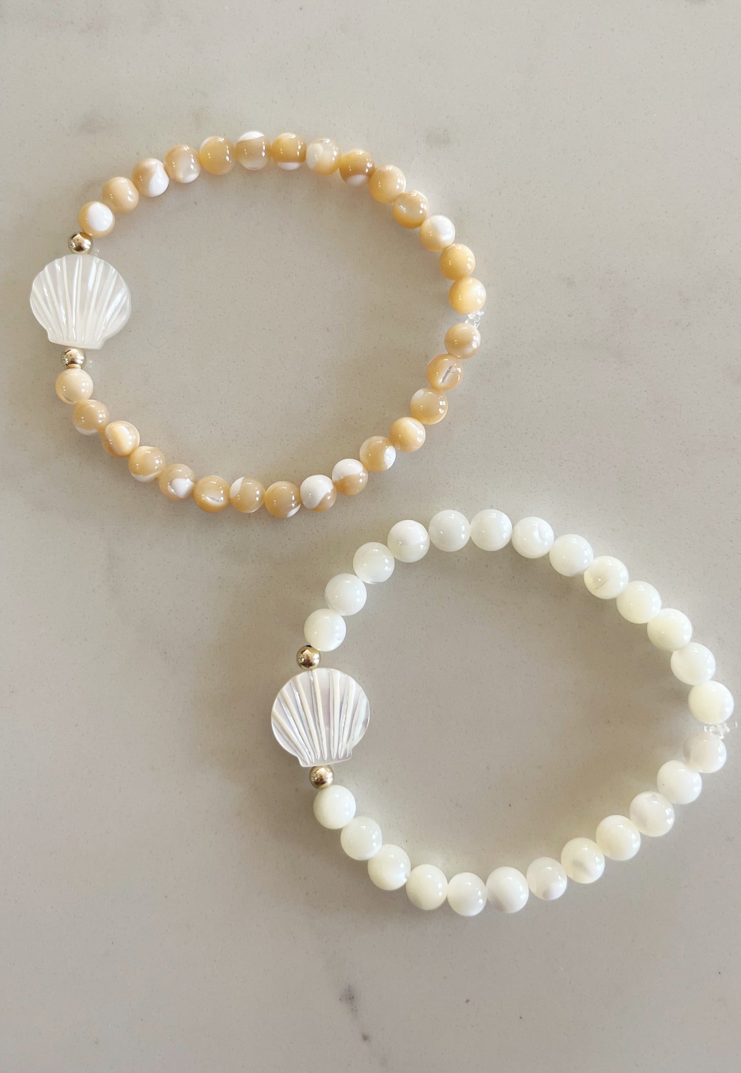 White Seashell Bracelet