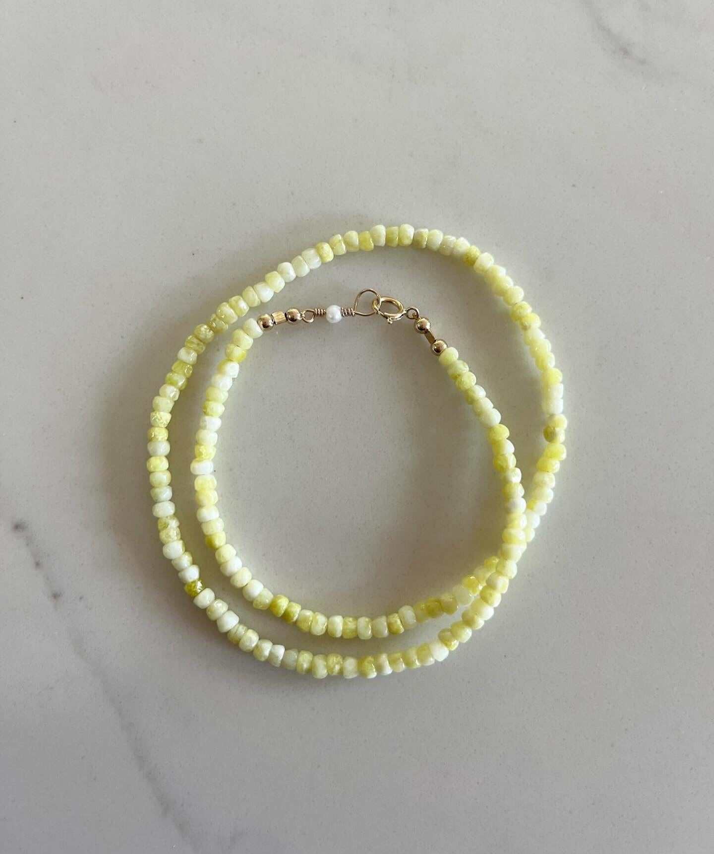 Lemon Jade Layering Necklace