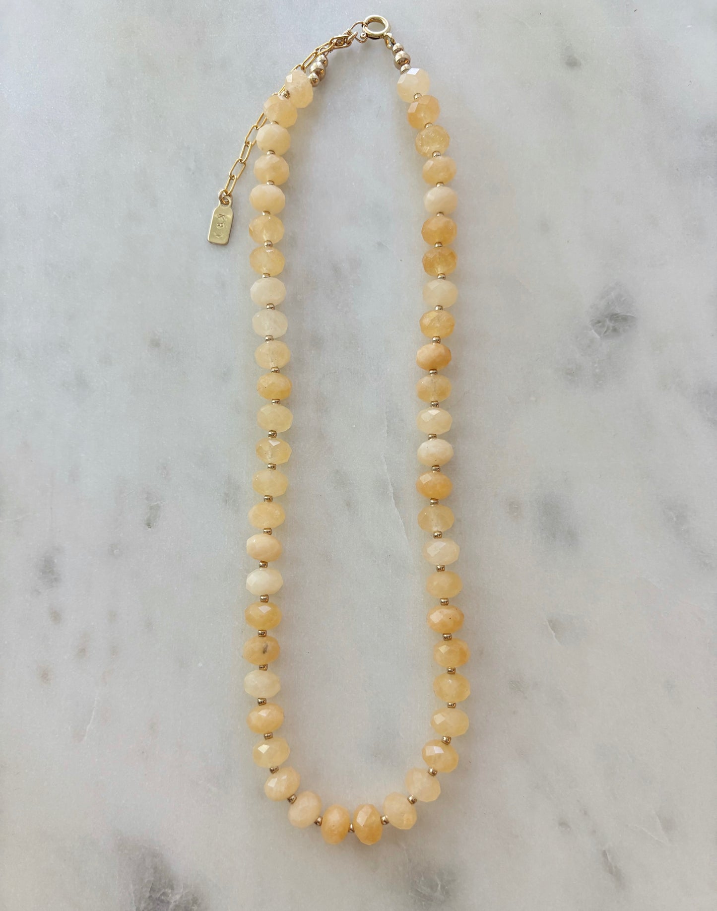 Honey Jade Layering Necklace