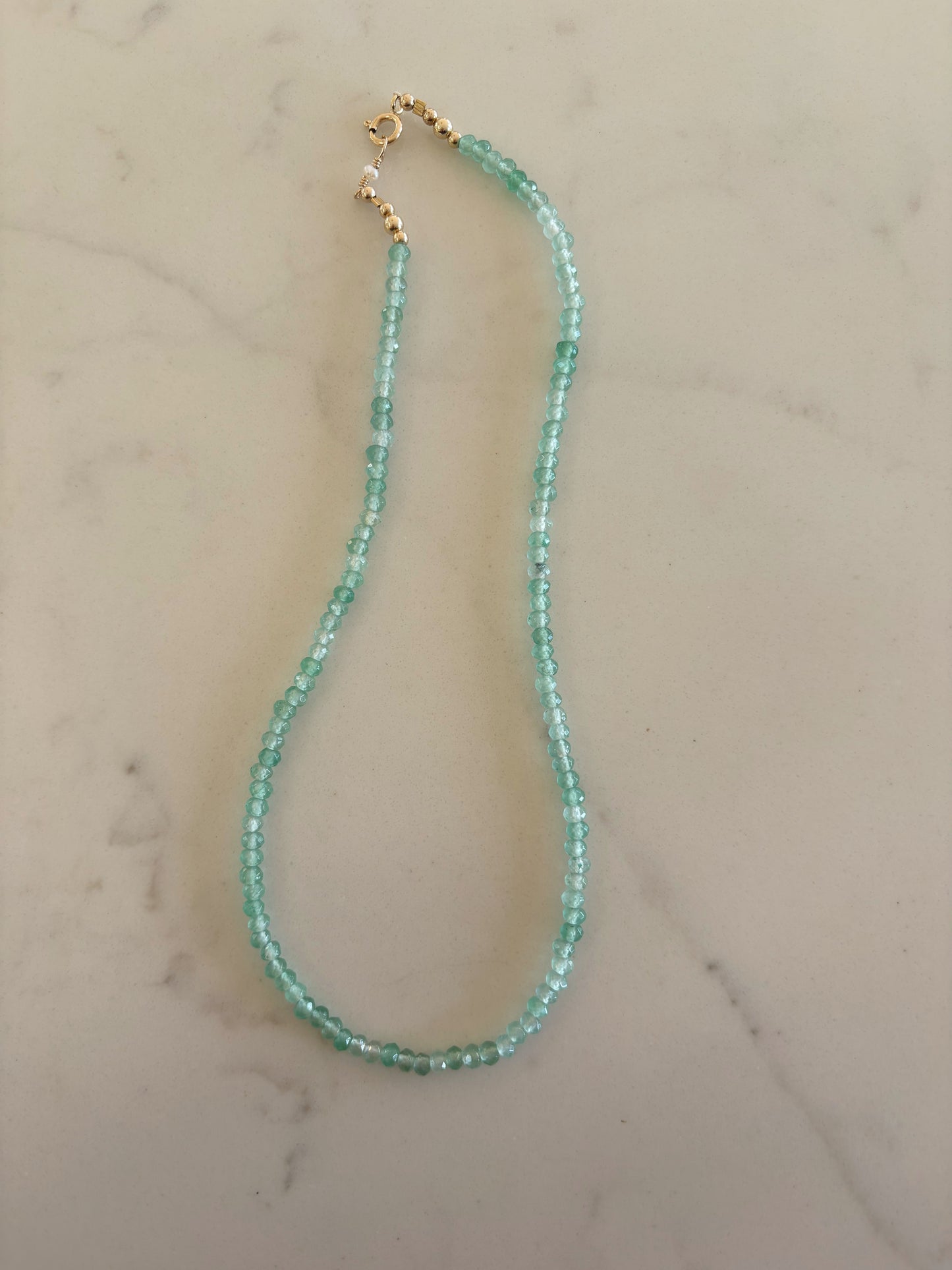 Tiny Jade Layering Necklace