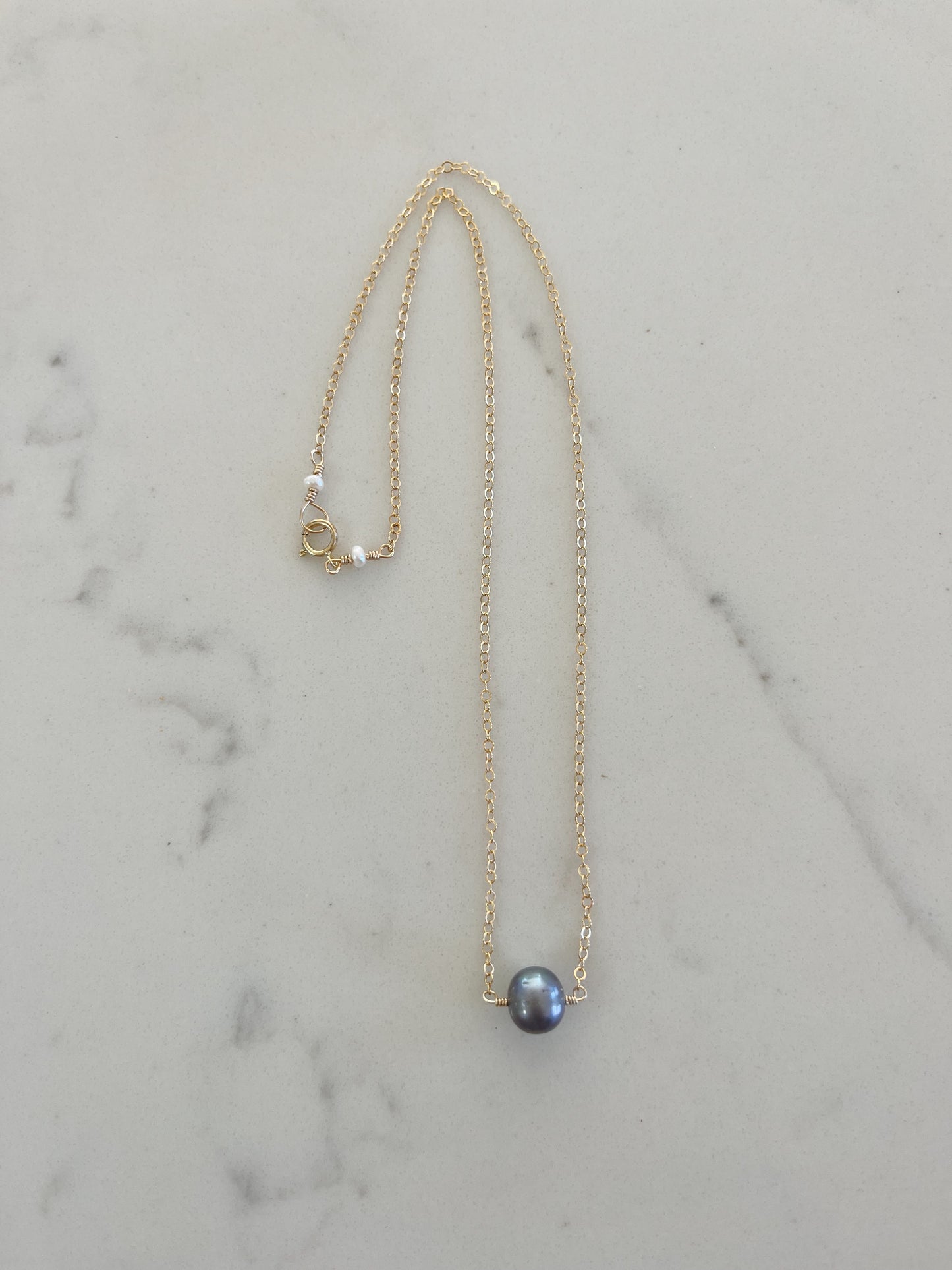 Black Pearl Necklace