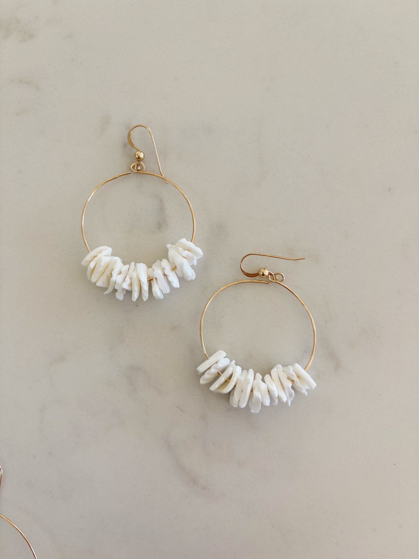 Luxe Chunky Puka Hoops