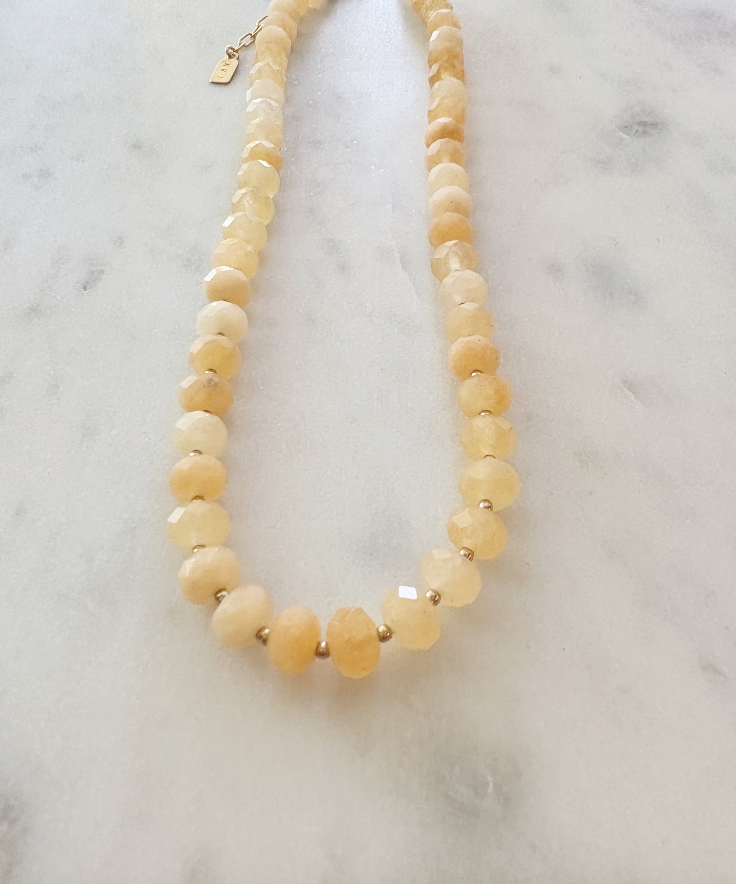 Honey Jade Layering Necklace
