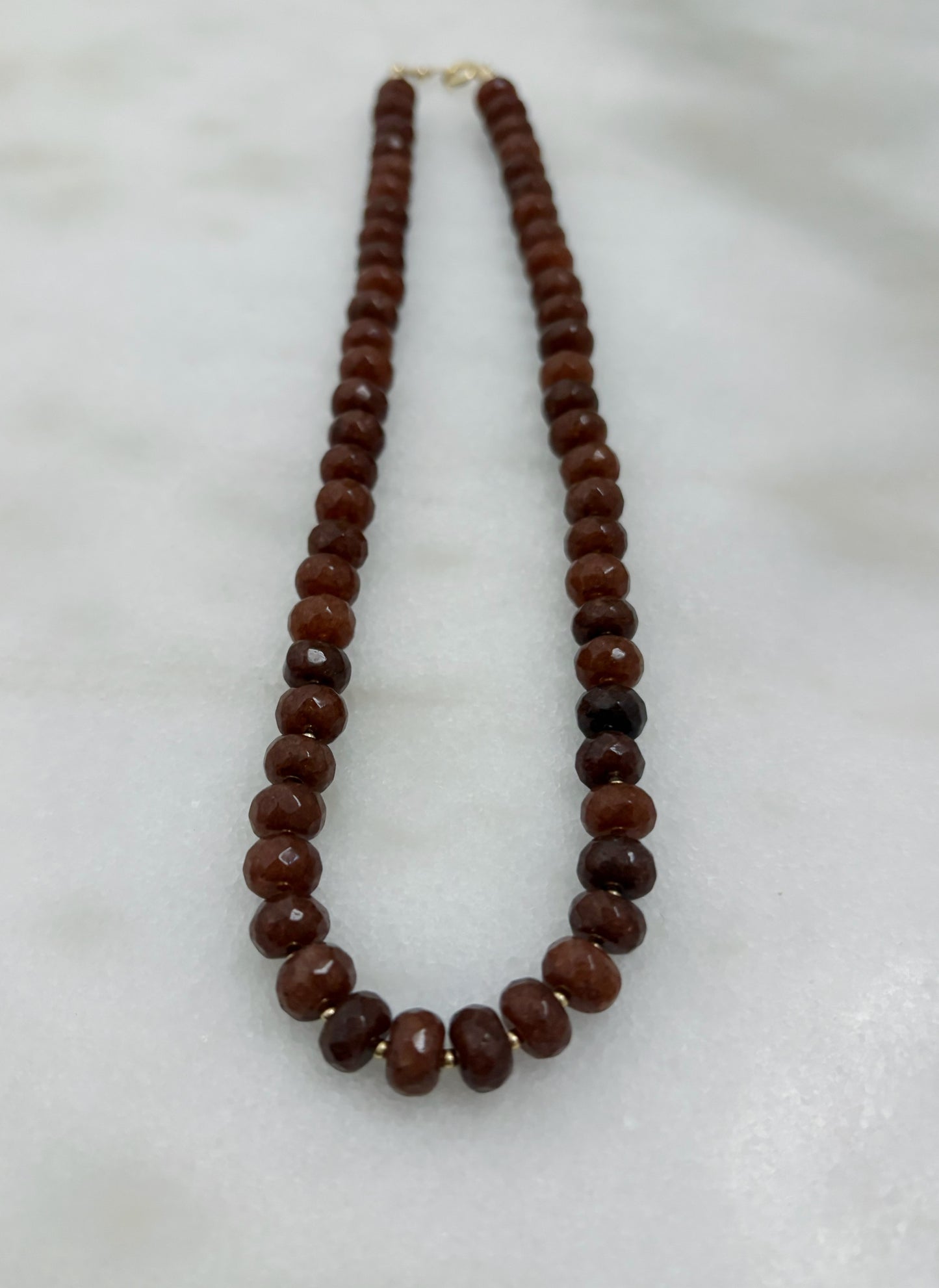Espresso Jade Layering Necklace