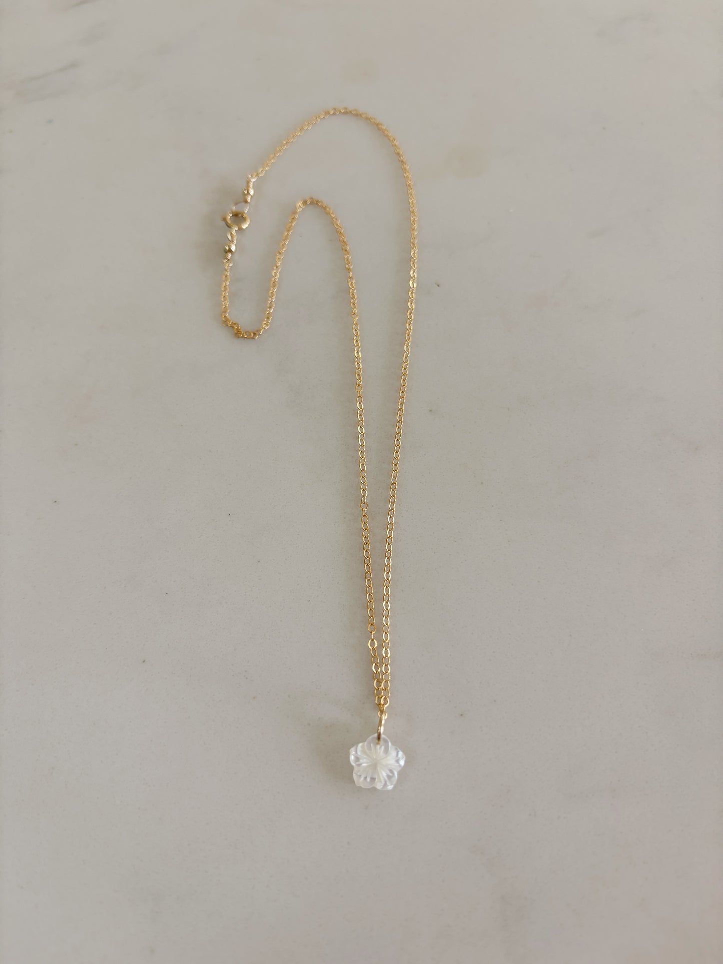 Tiny Hibiscus Necklace