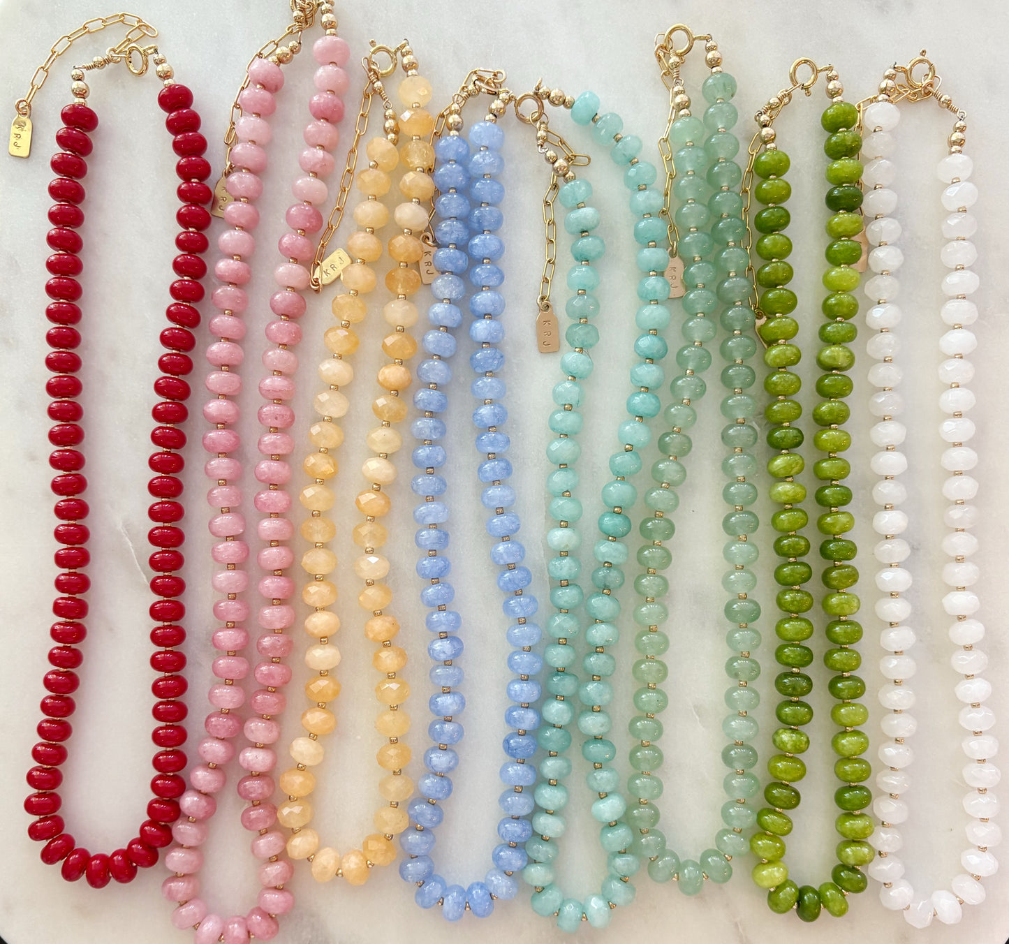 Honey Jade Layering Necklace