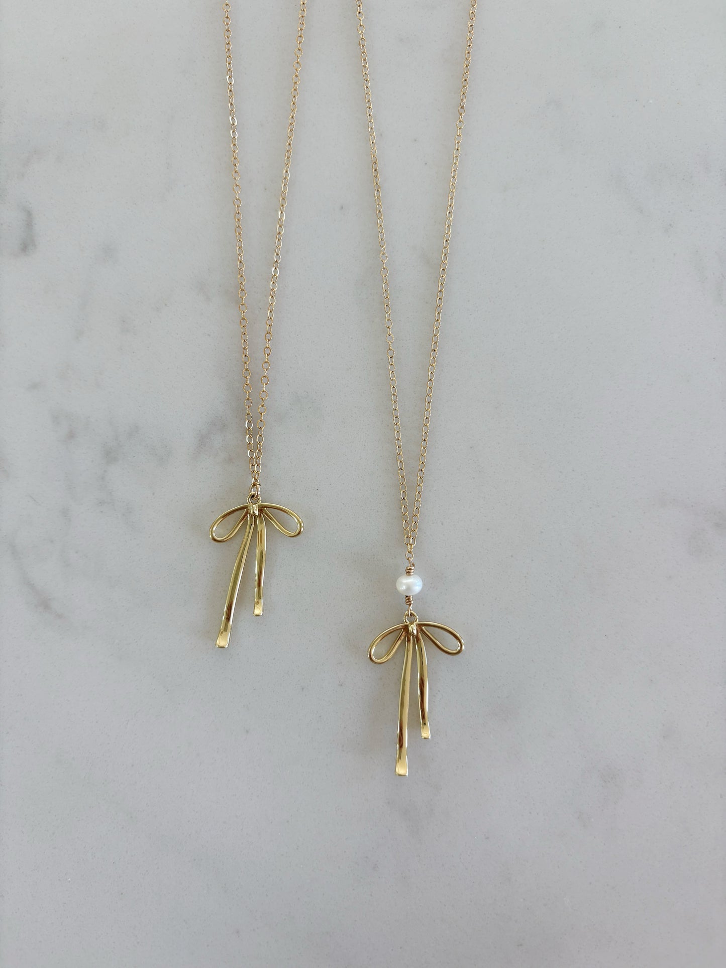Pearl Ribbon Necklace