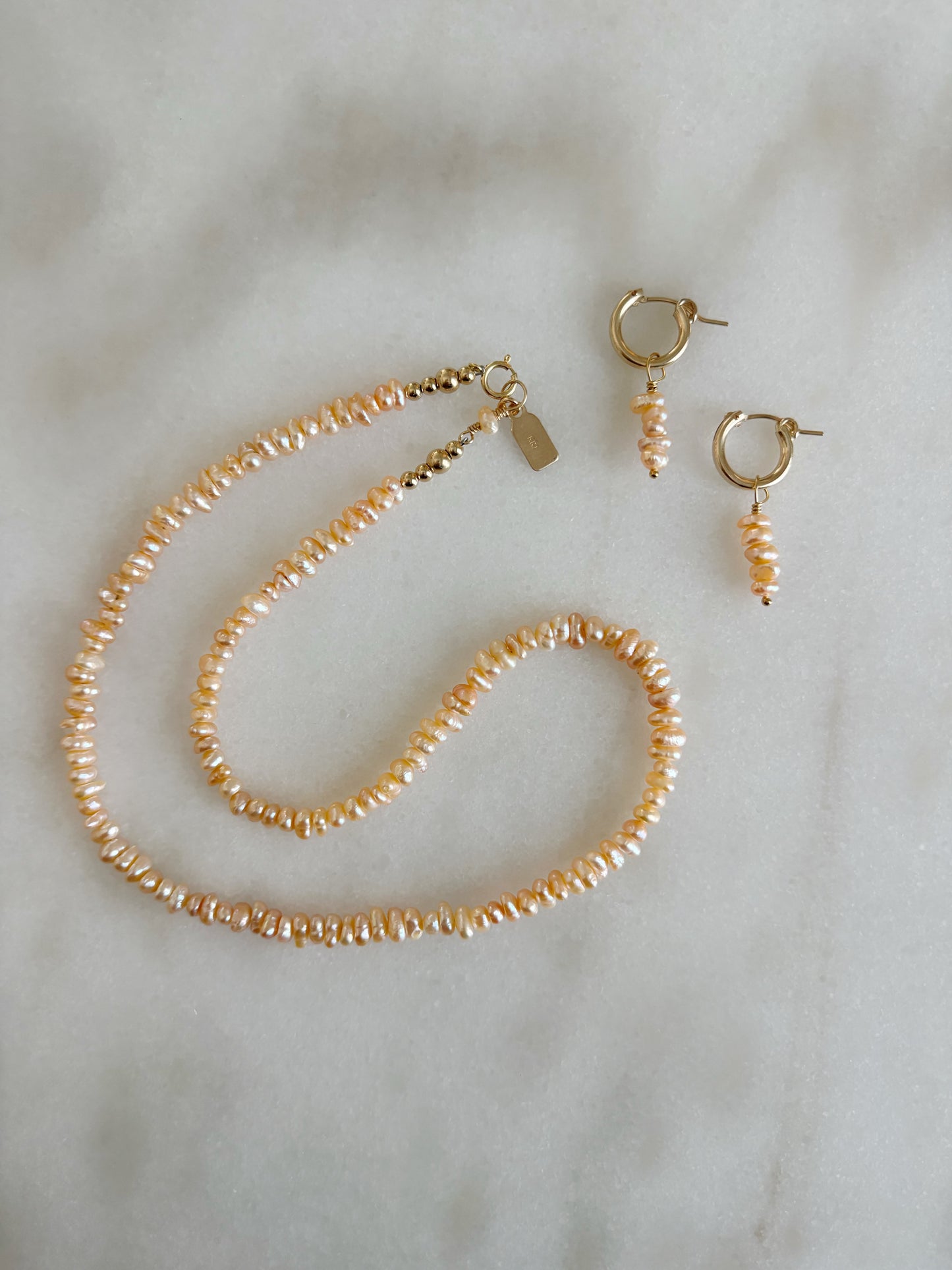 Peachy Keen Pearl Necklace