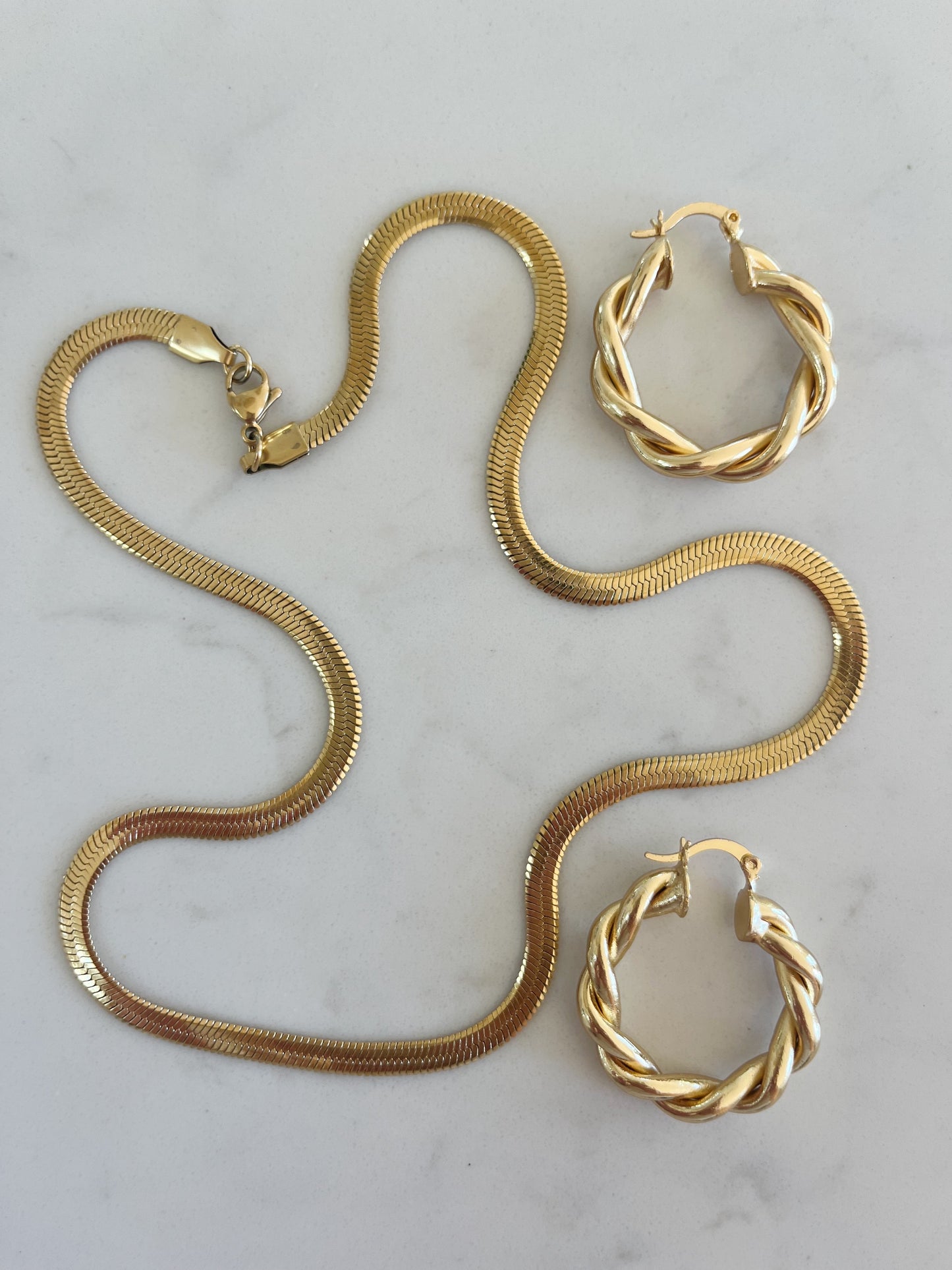 KR Herringbone Chain Necklace
