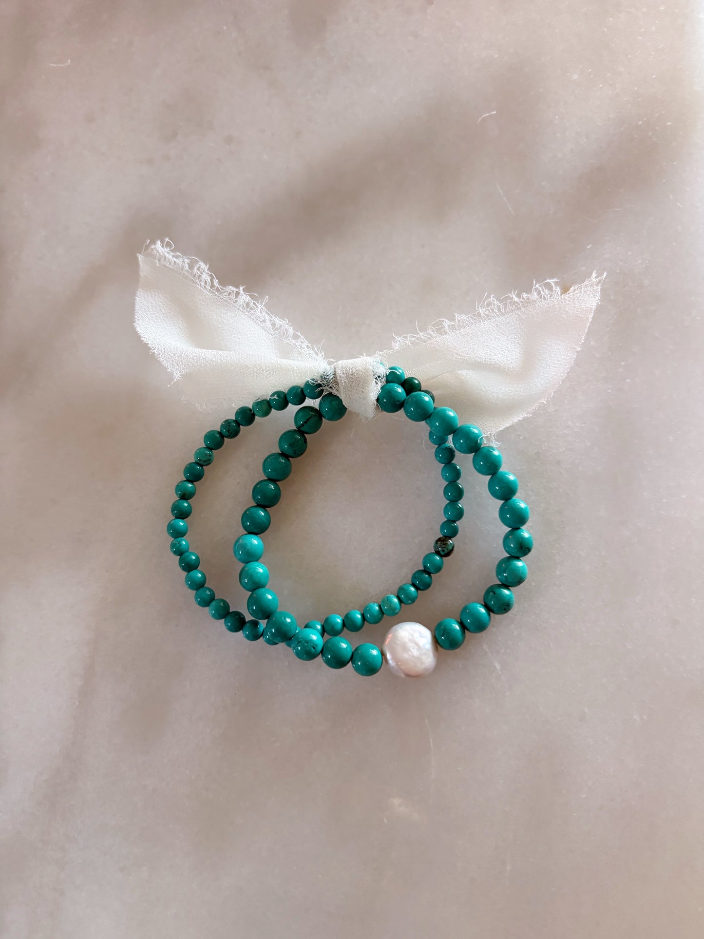 Aqua Stack Bracelets