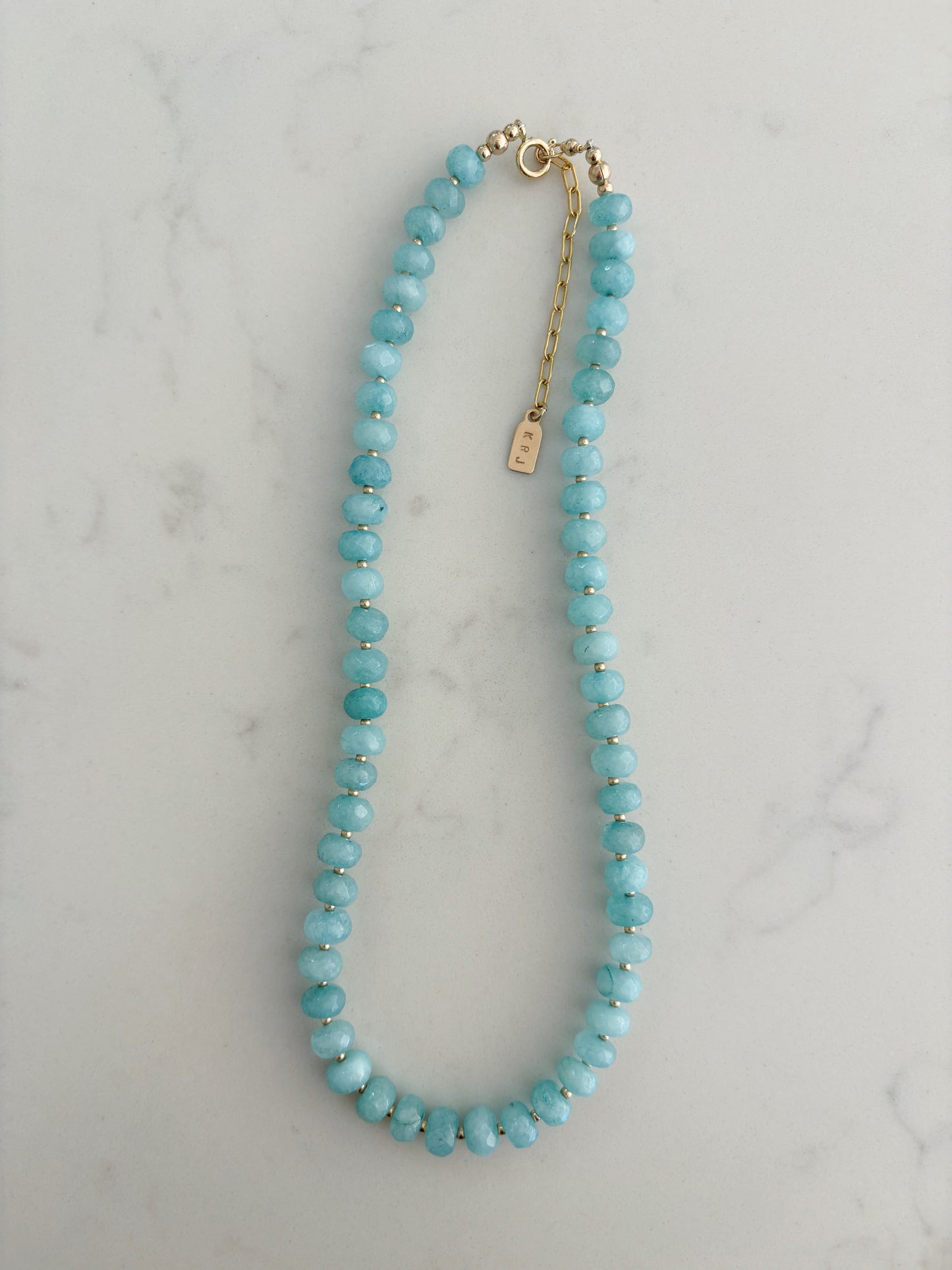 Aqua Jade Layering Necklace