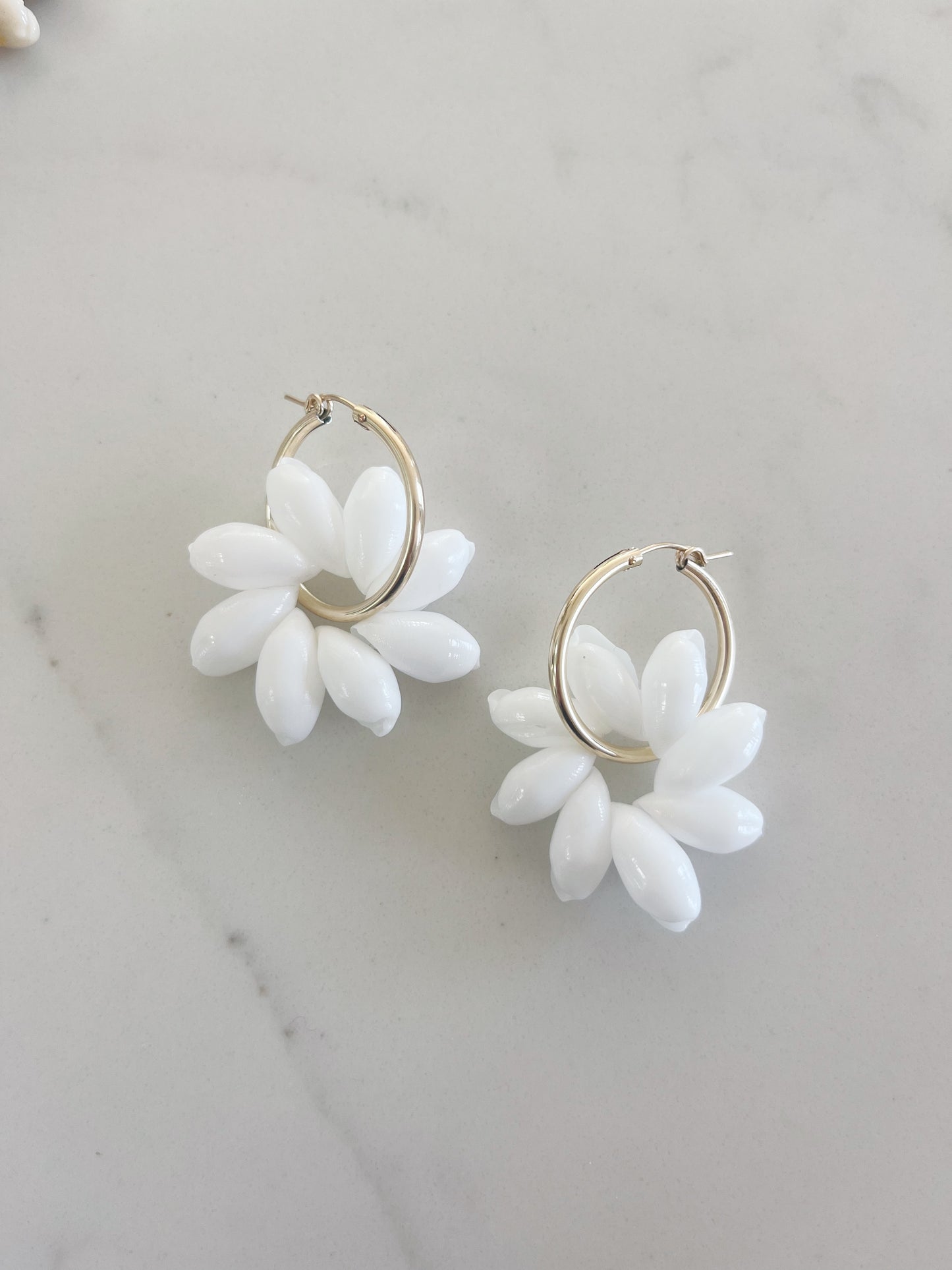 Daisy Shell Hoops