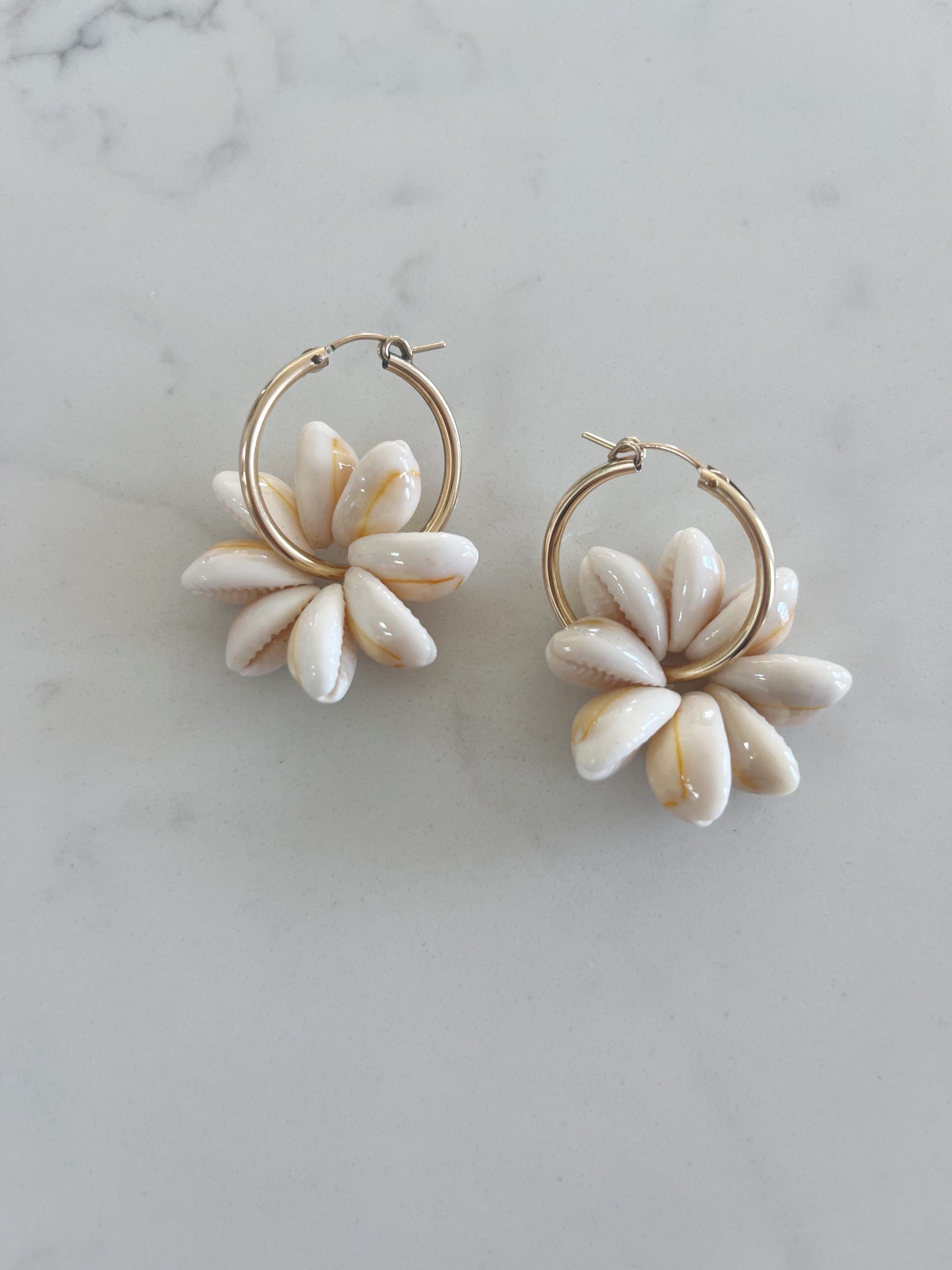 Daisy Shell Hoops