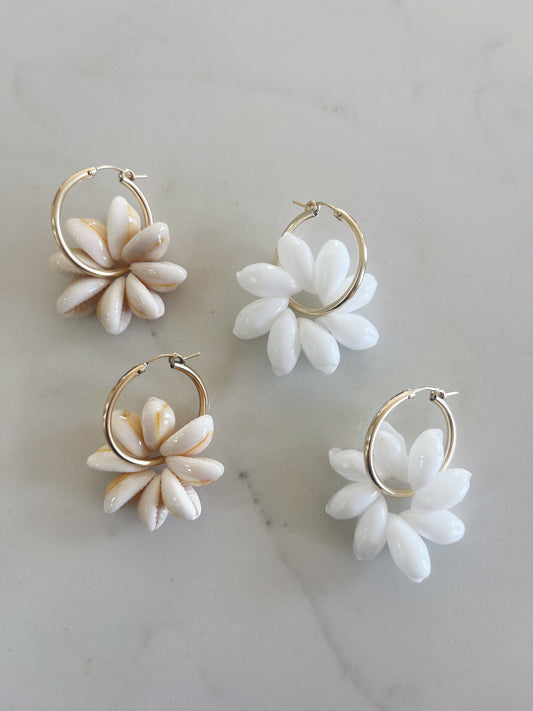 Daisy Shell Hoops