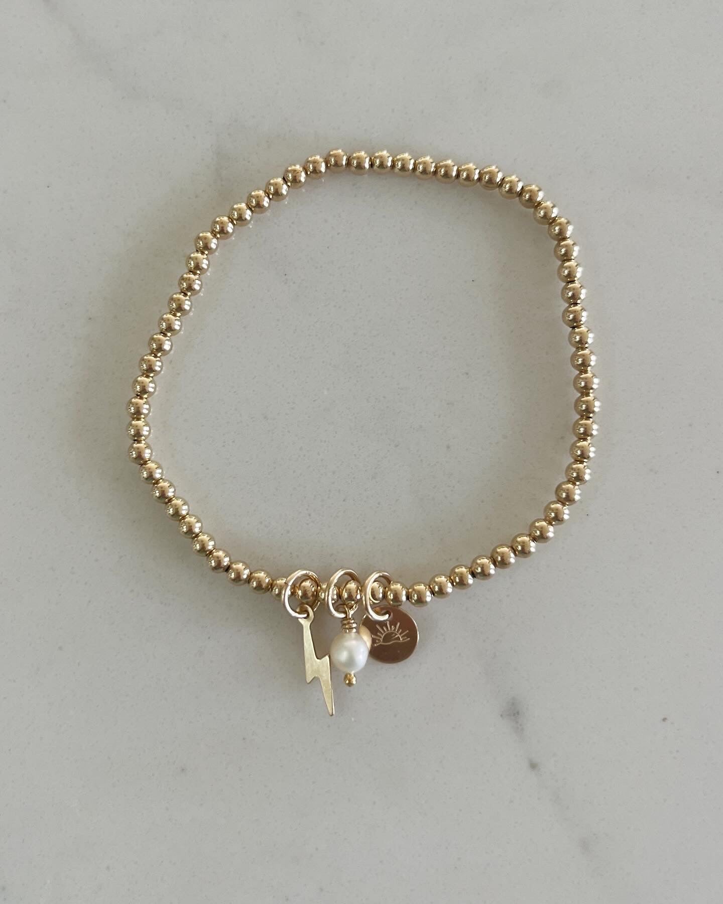 Goldie Bolt Charm Bracelet