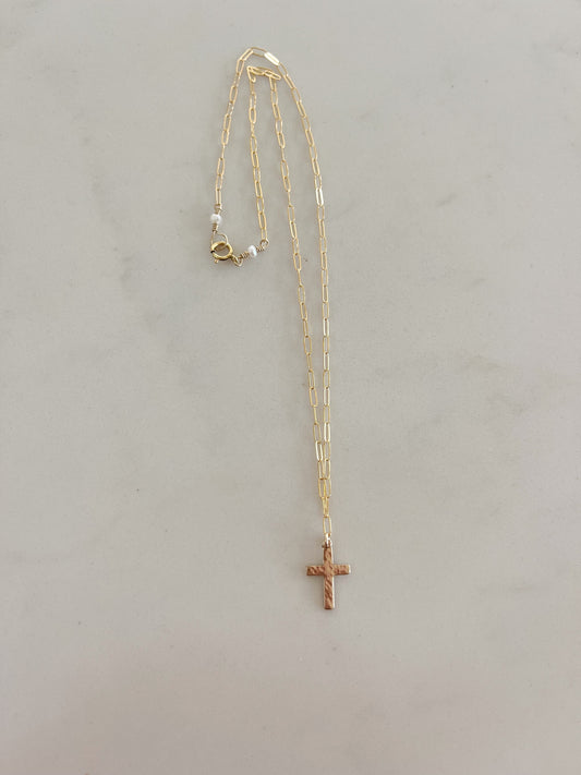 Hammered Medium Hope Necklace