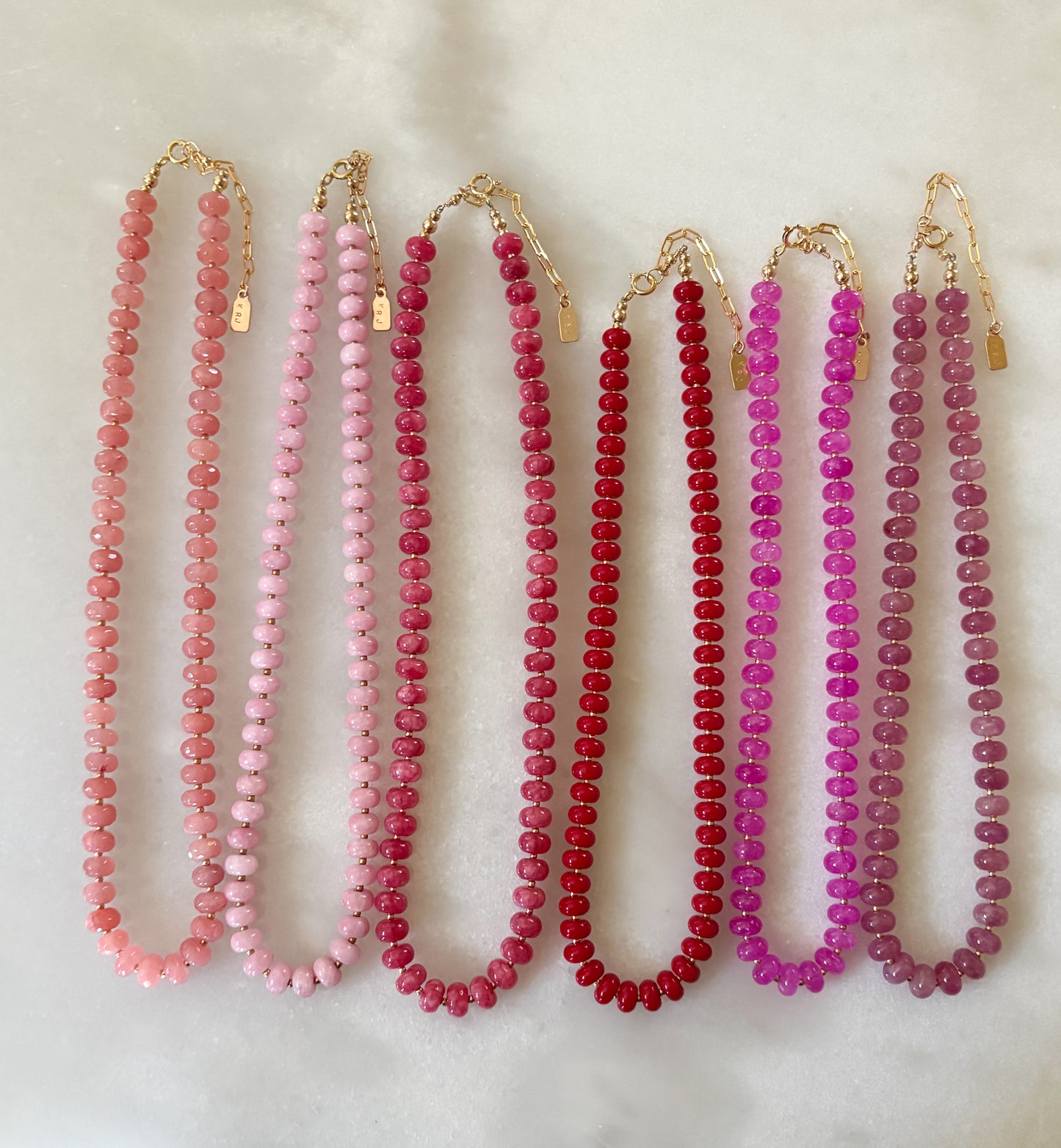 Plum Jade Layering Necklace