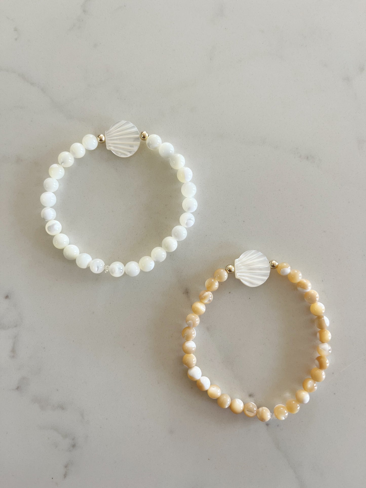 White Seashell Bracelet