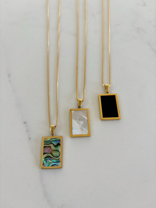 Luxe Abalone Pendant Necklace