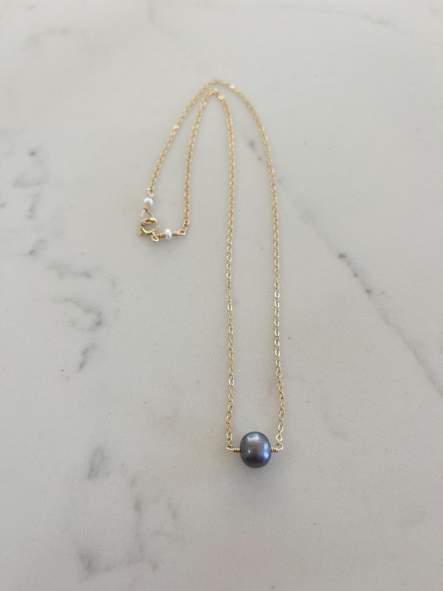 Black Pearl Necklace