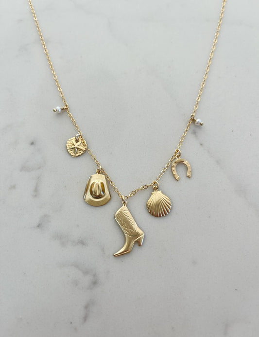 Coastal Cowgirl Charm Necklace