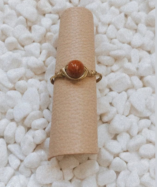 Goldstone Ring