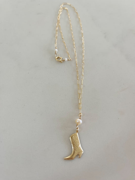 Coastal Boot Necklace