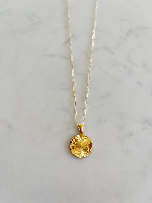 Sunburst Coin Medallion
