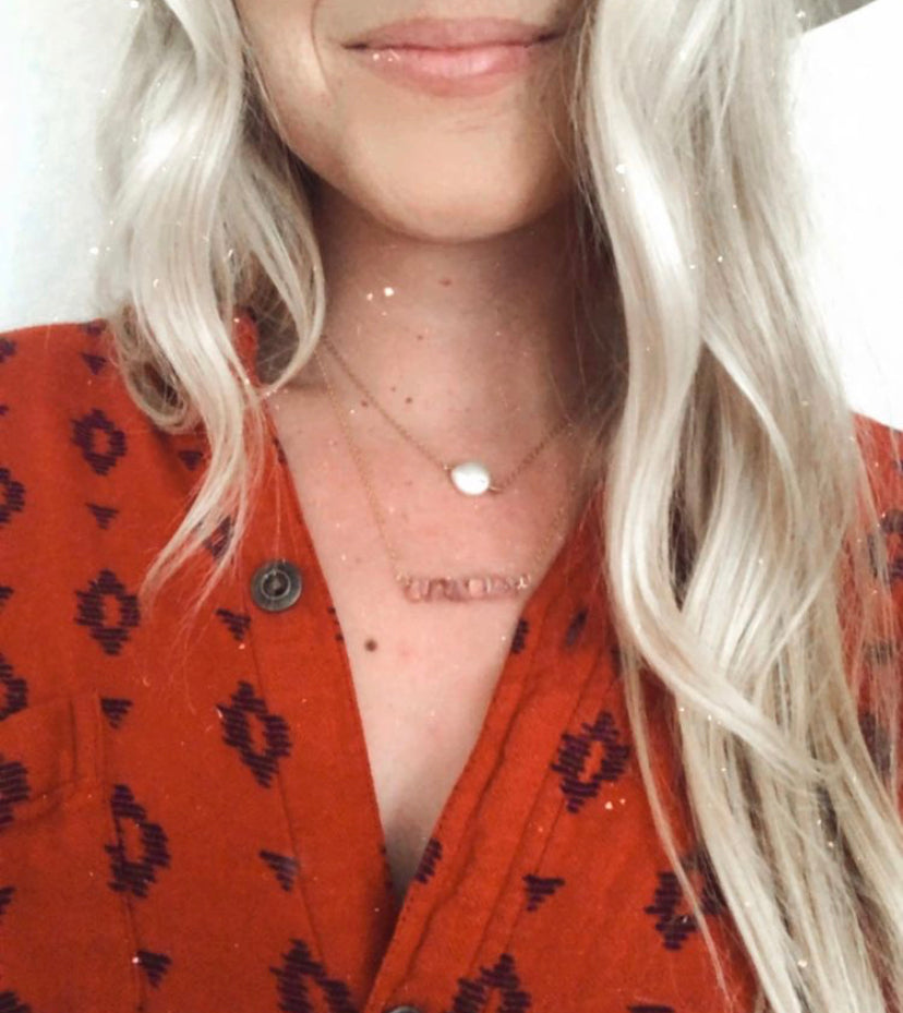 Simple White Pearl Necklace