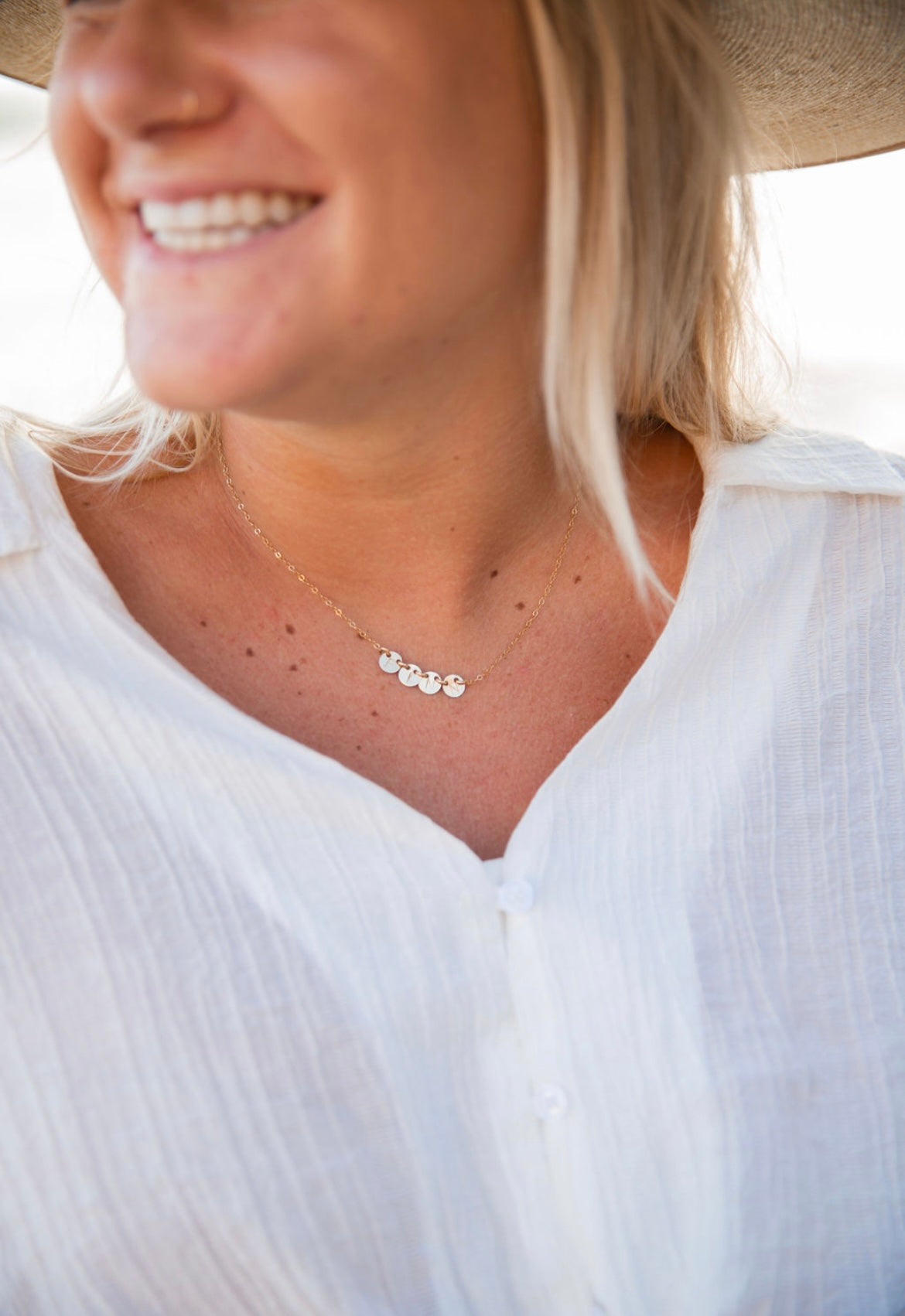 Custom Petite Coin Necklace