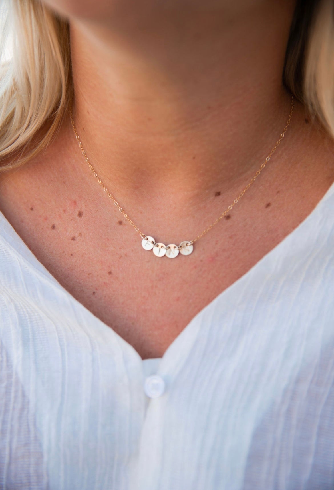 Custom Petite Coin Necklace