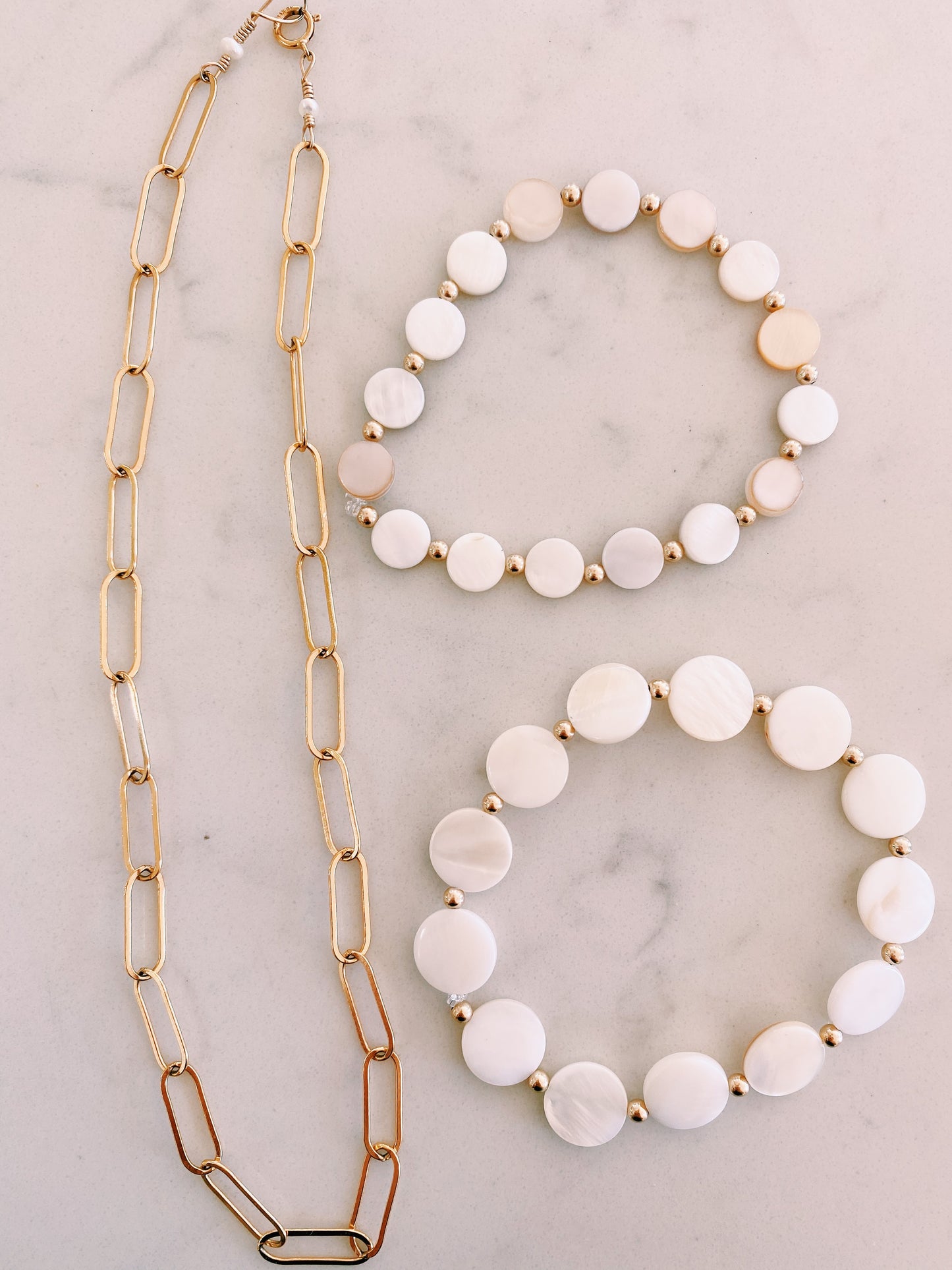XL White Lovey Bracelet
