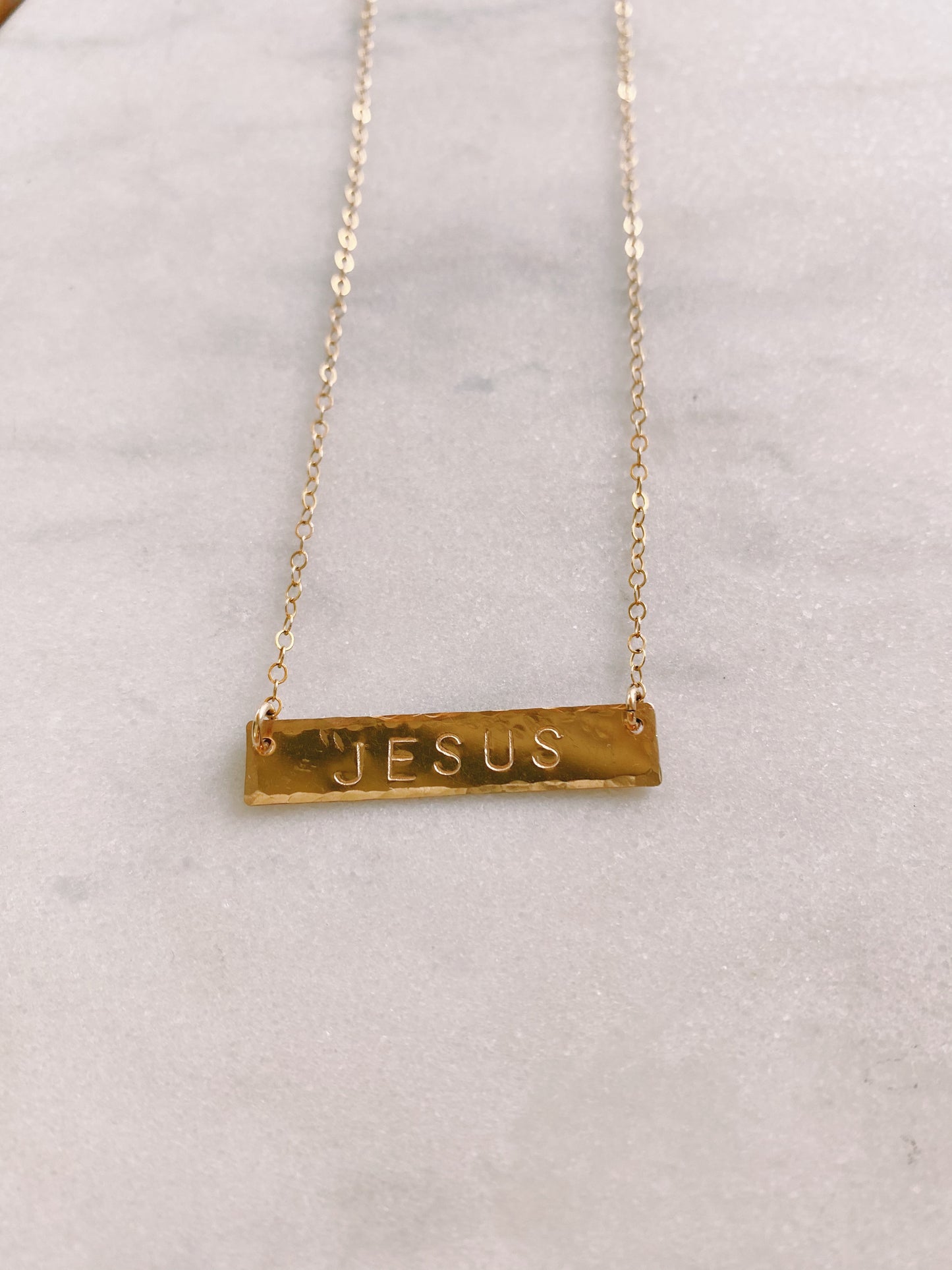 Custom Straight Bar Necklace