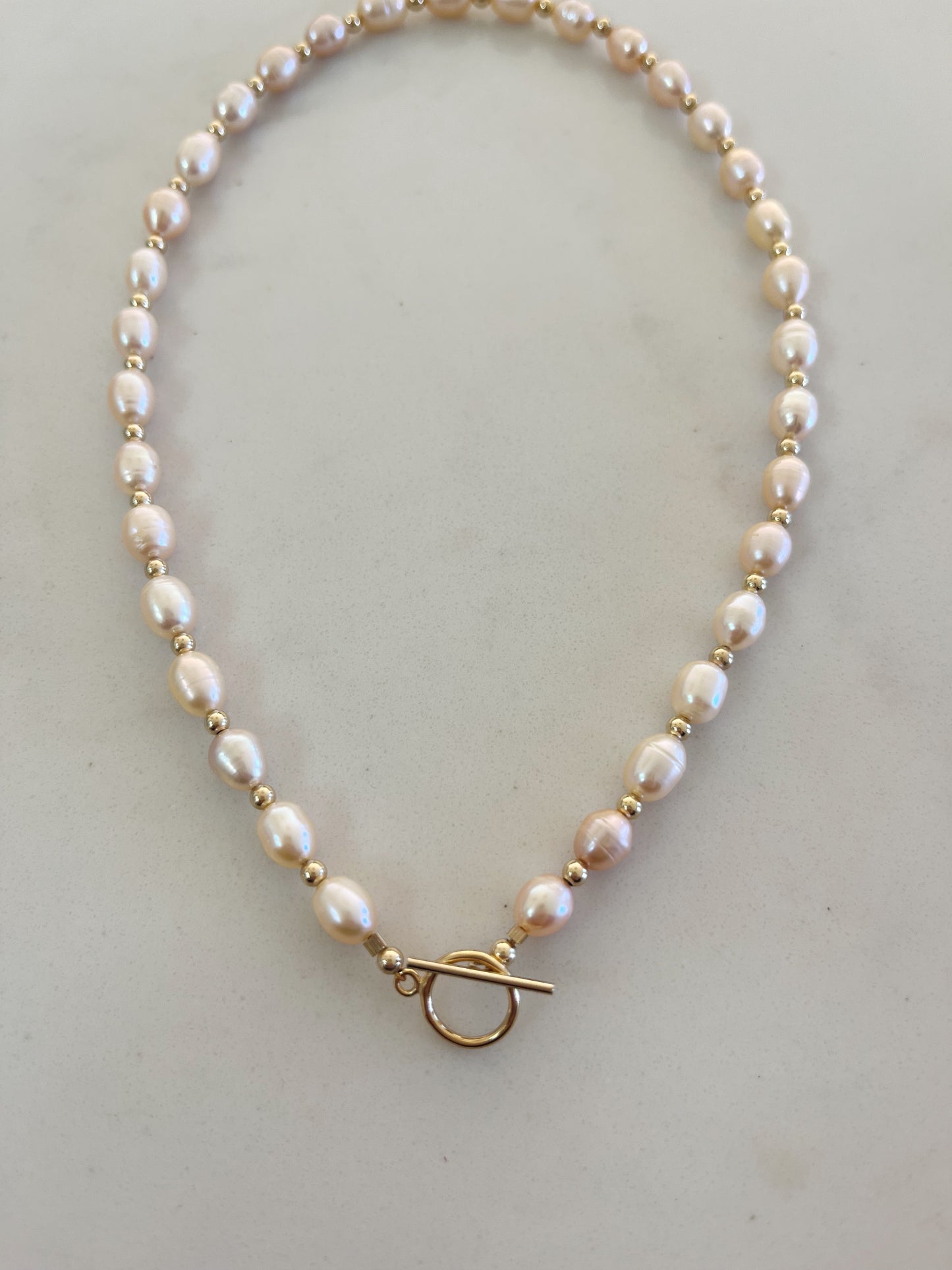 Luxe Pink Pearl Toggle