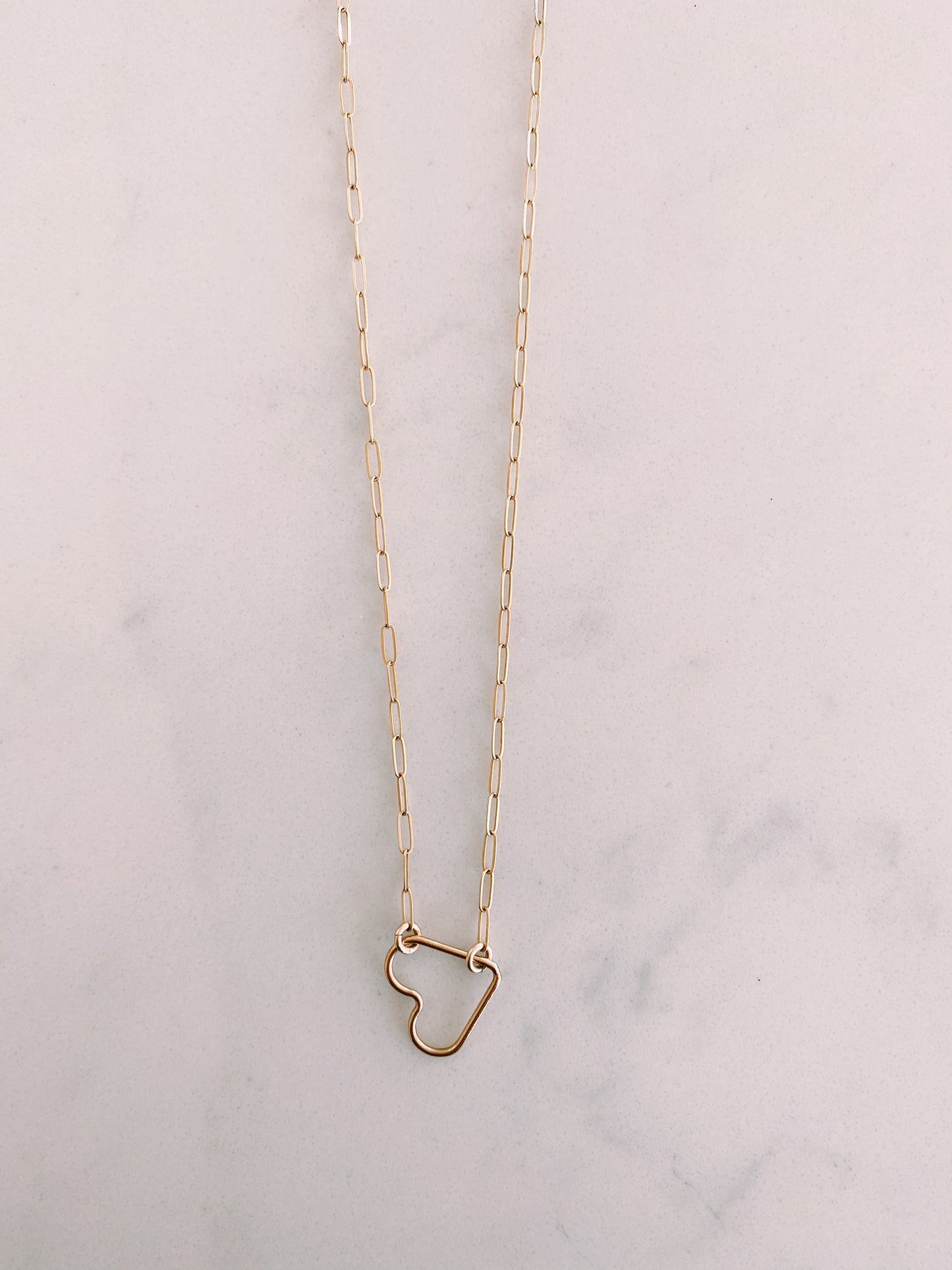 Paperclip Heart Necklace