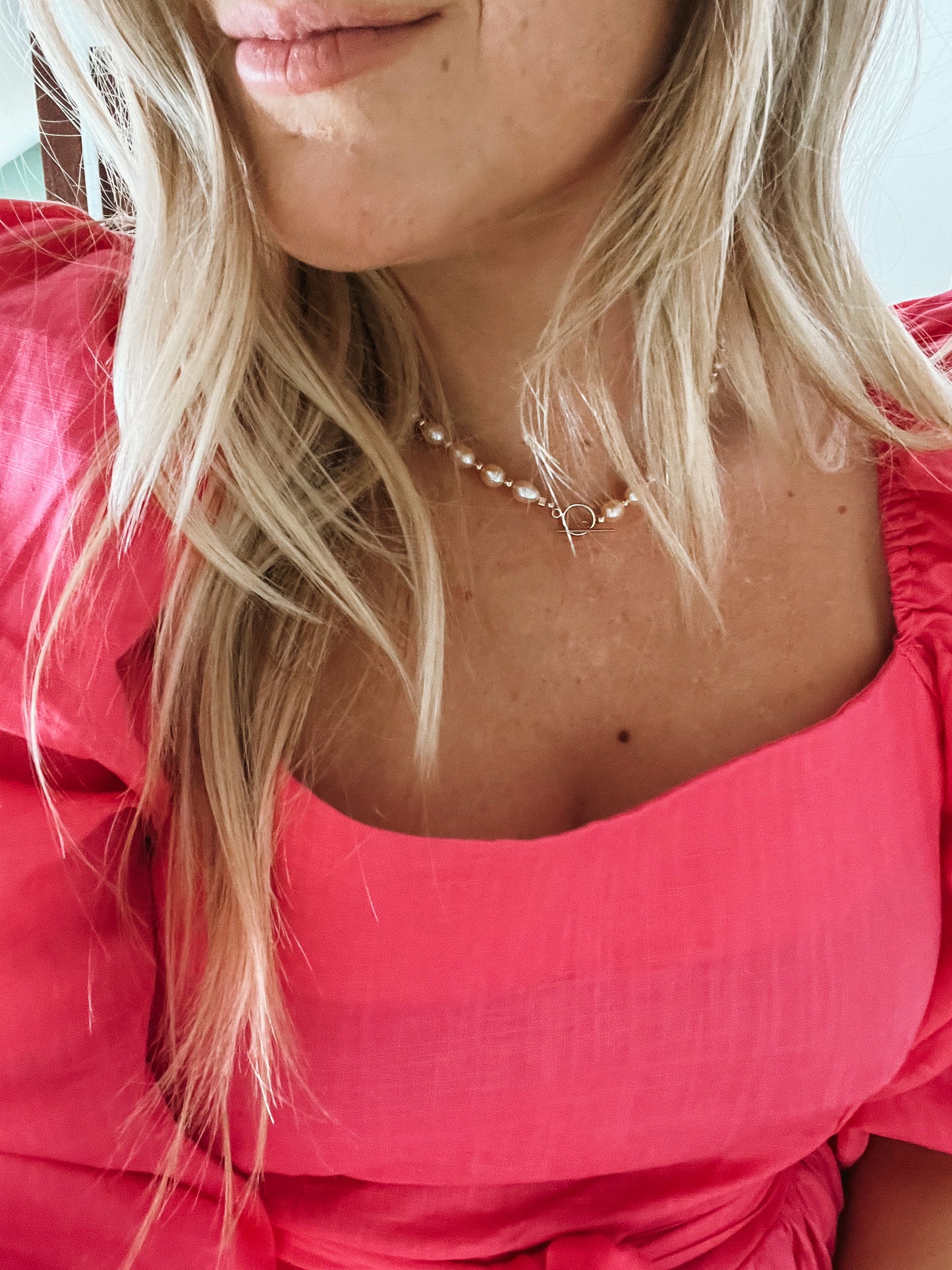 Luxe Pink Pearl Toggle