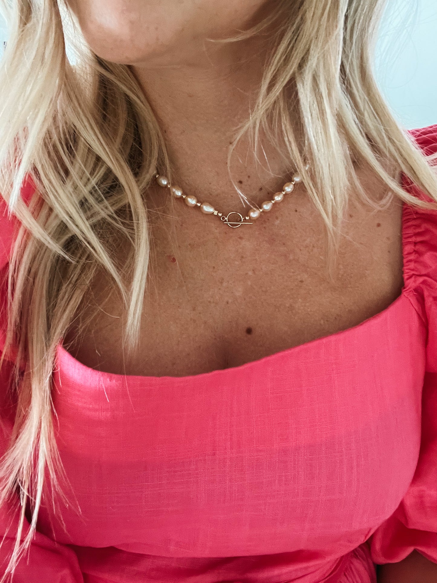 Luxe Pink Pearl Toggle