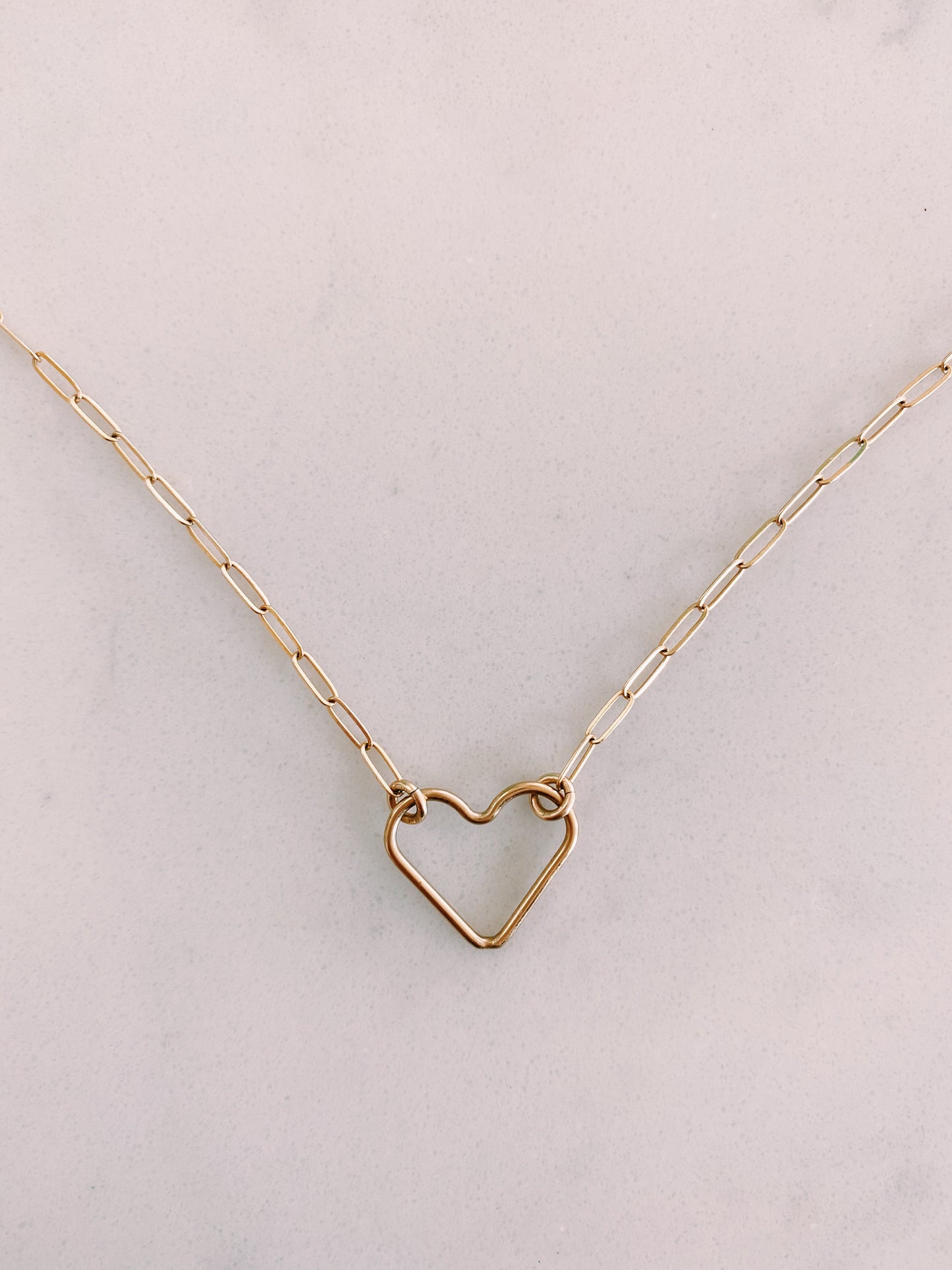 Paperclip Heart Necklace