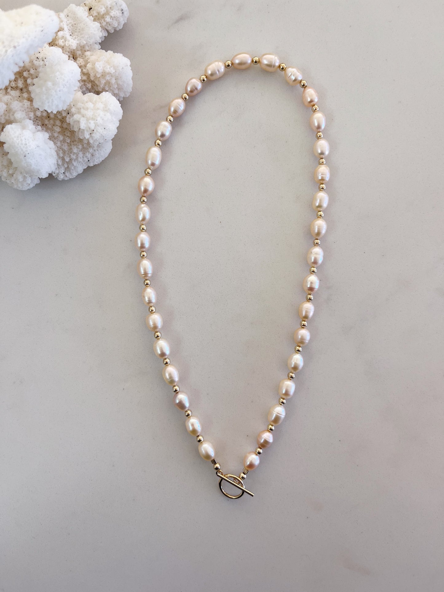 Luxe Pink Pearl Toggle