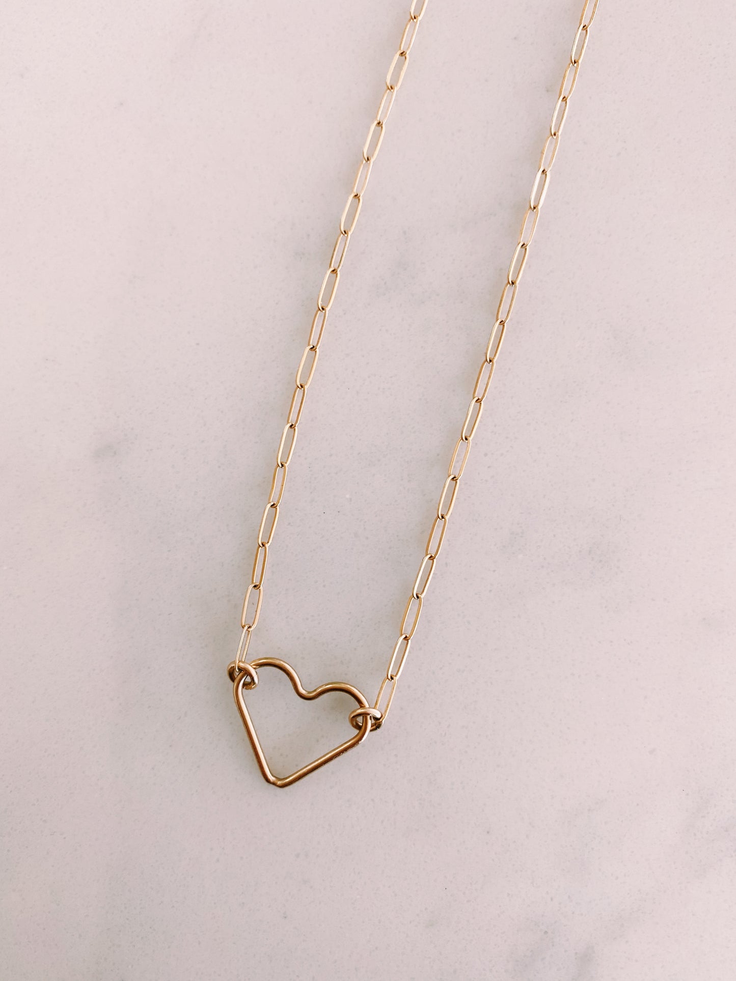Paperclip Heart Necklace