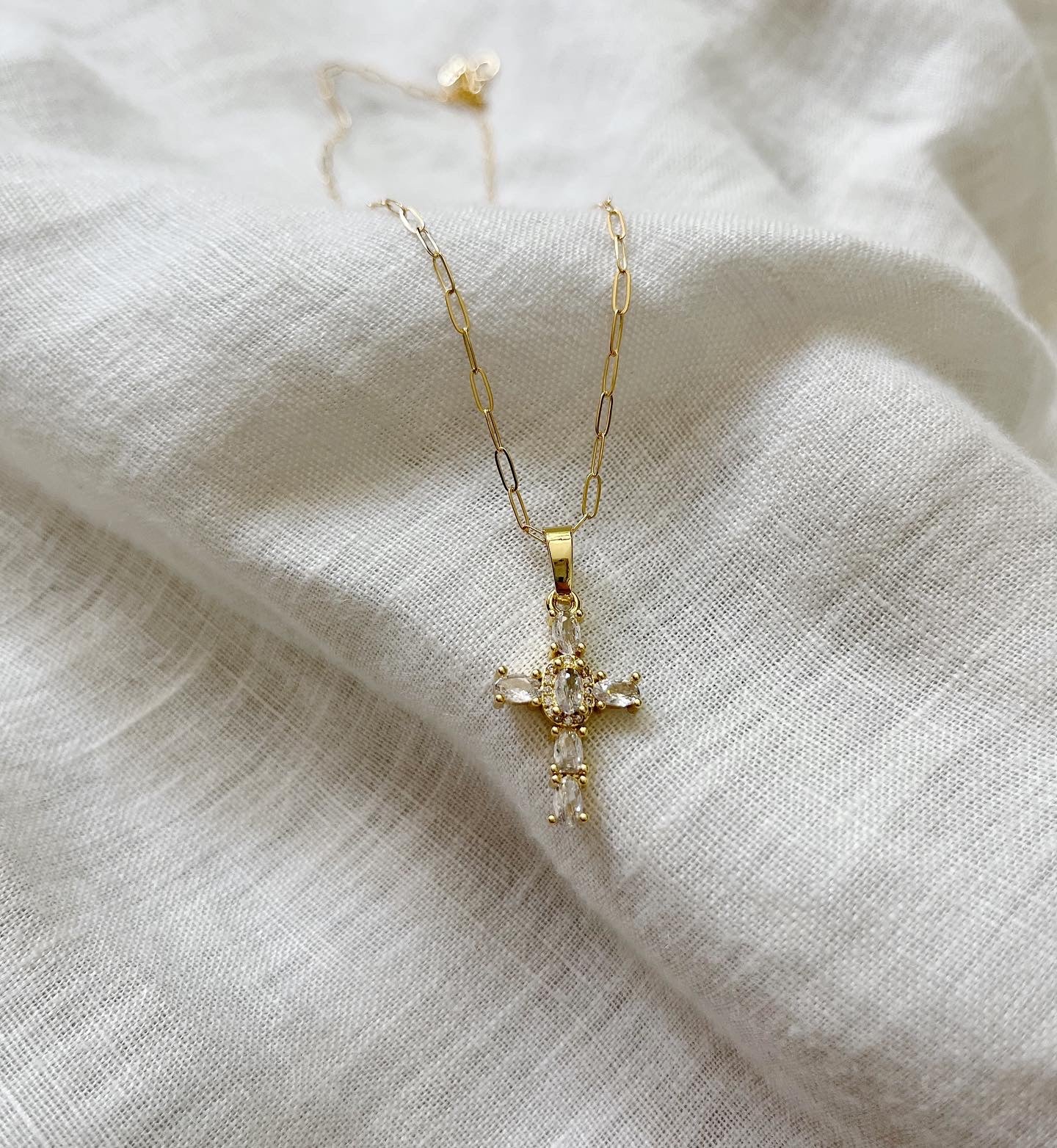 Crystal Cross Necklace