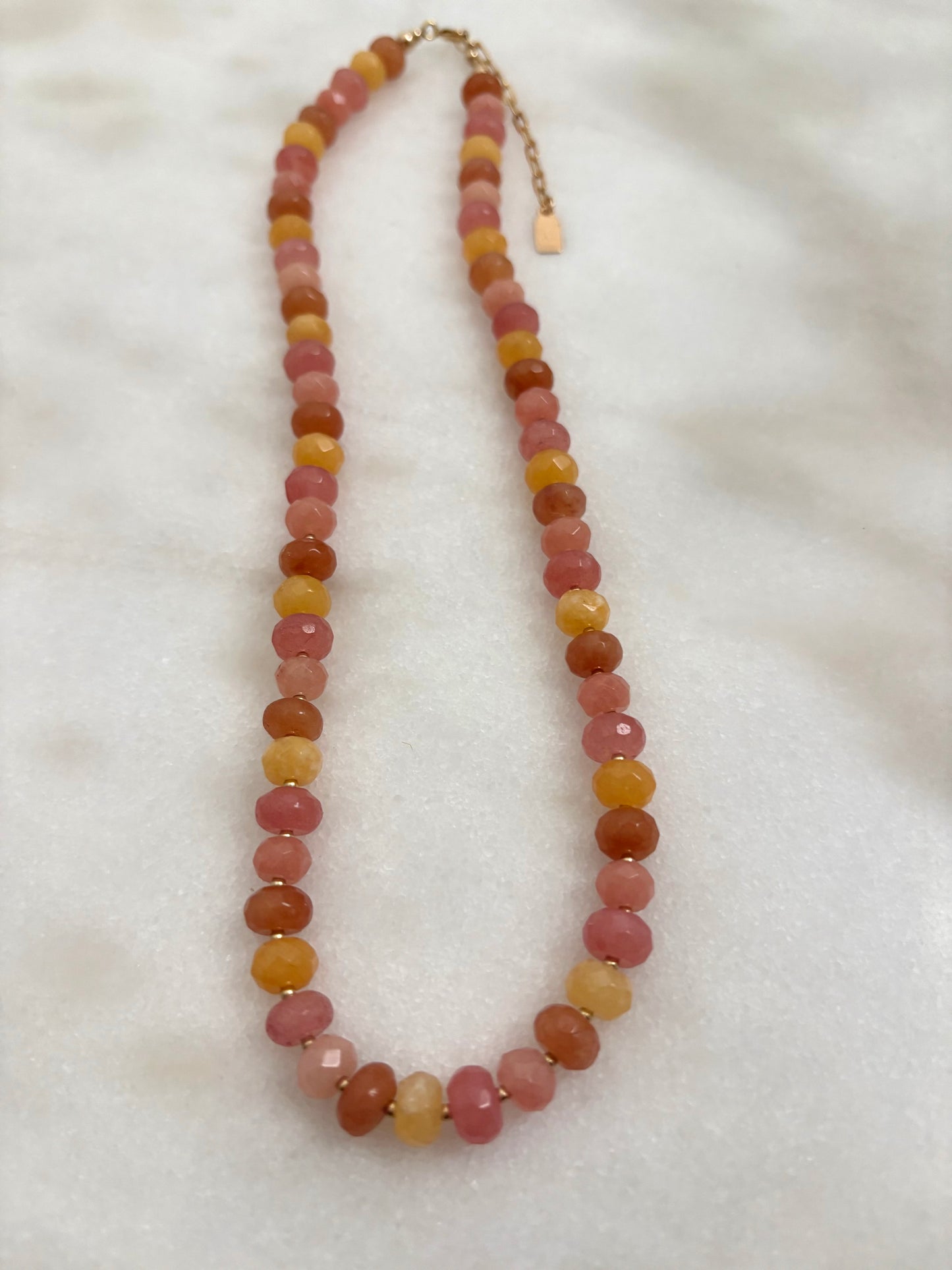 Pacific Sunset Jade Layering Necklace
