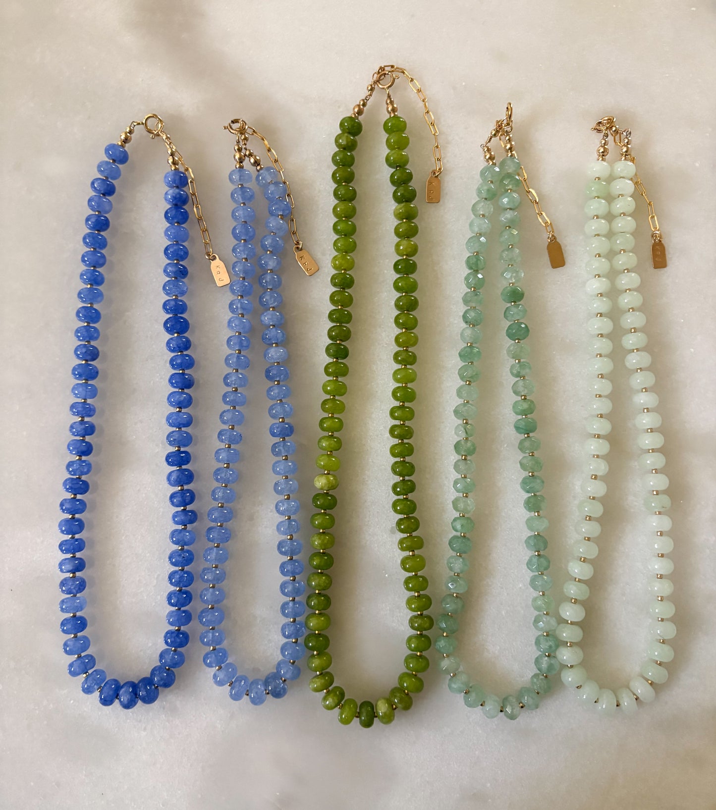 Milky Green Jade Layering Necklace