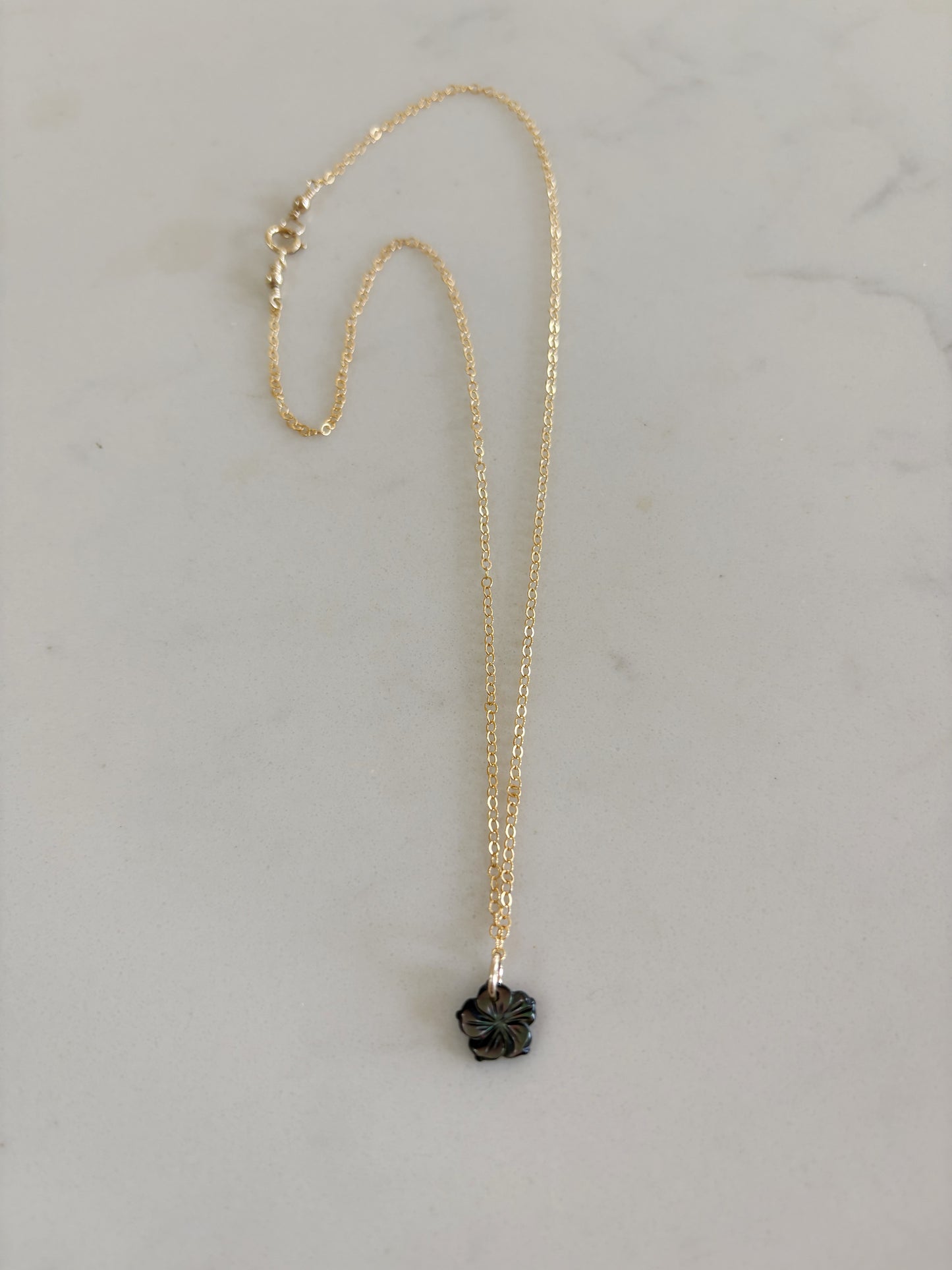 Tiny Hibiscus Necklace