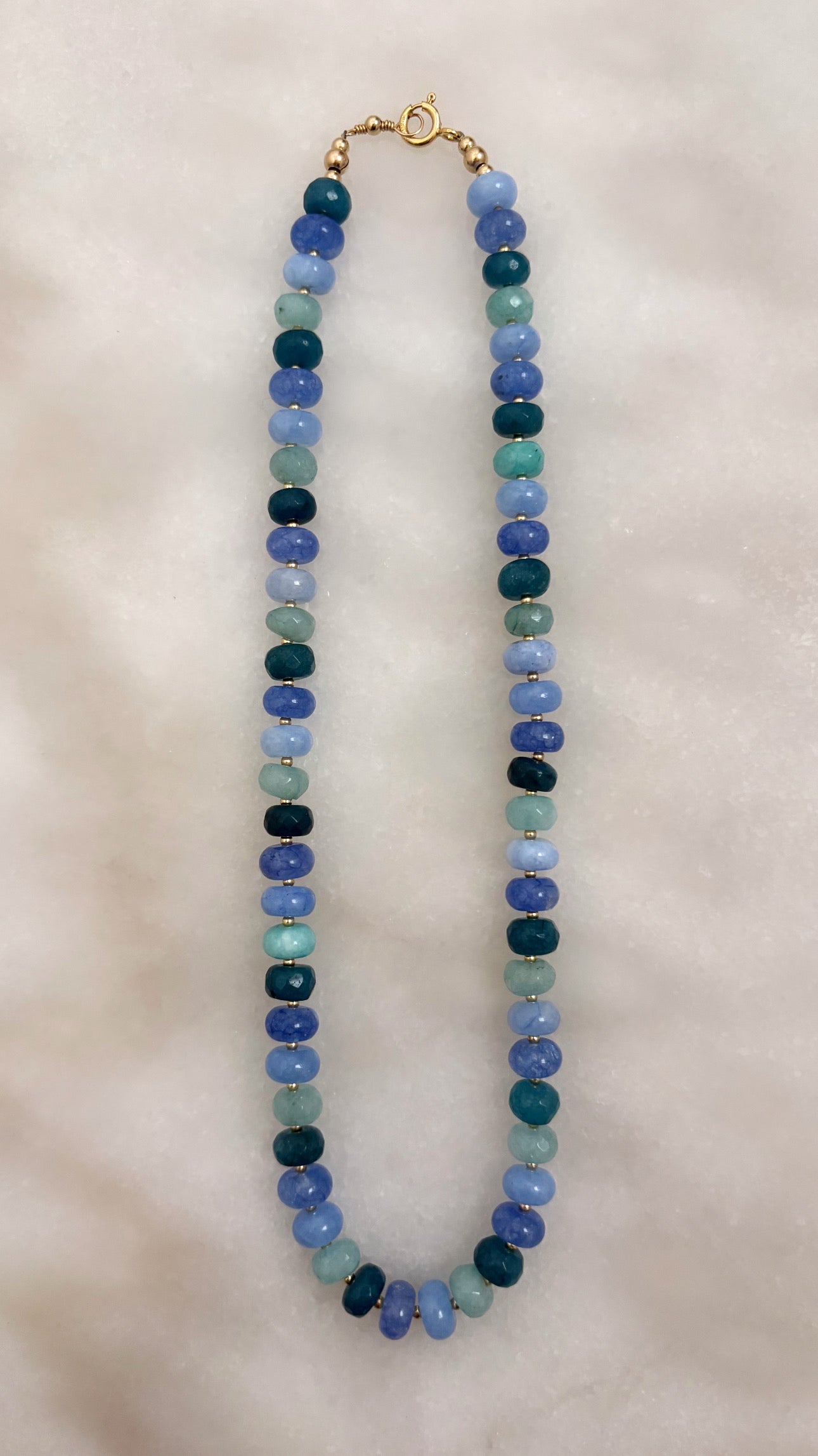 Ocean Mist Jade Layering Necklace