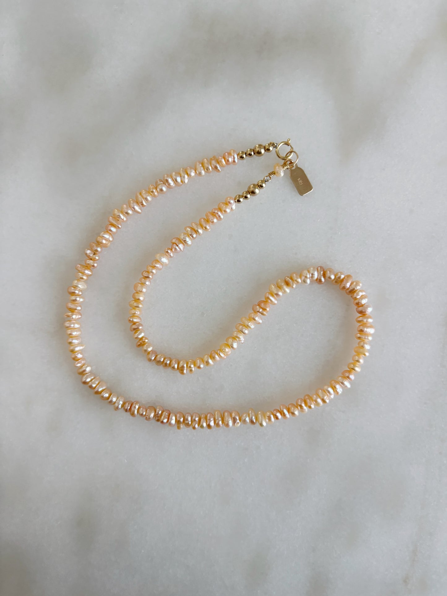 Peachy Keen Pearl Necklace