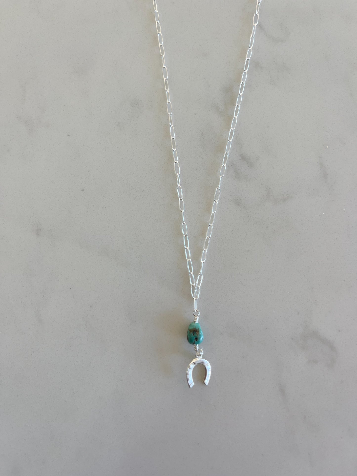 Silver Horseshoe Necklace
