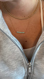 Glowy Blue Green Opal Straight Bar