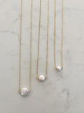 Mini Simple White Pearl Necklace